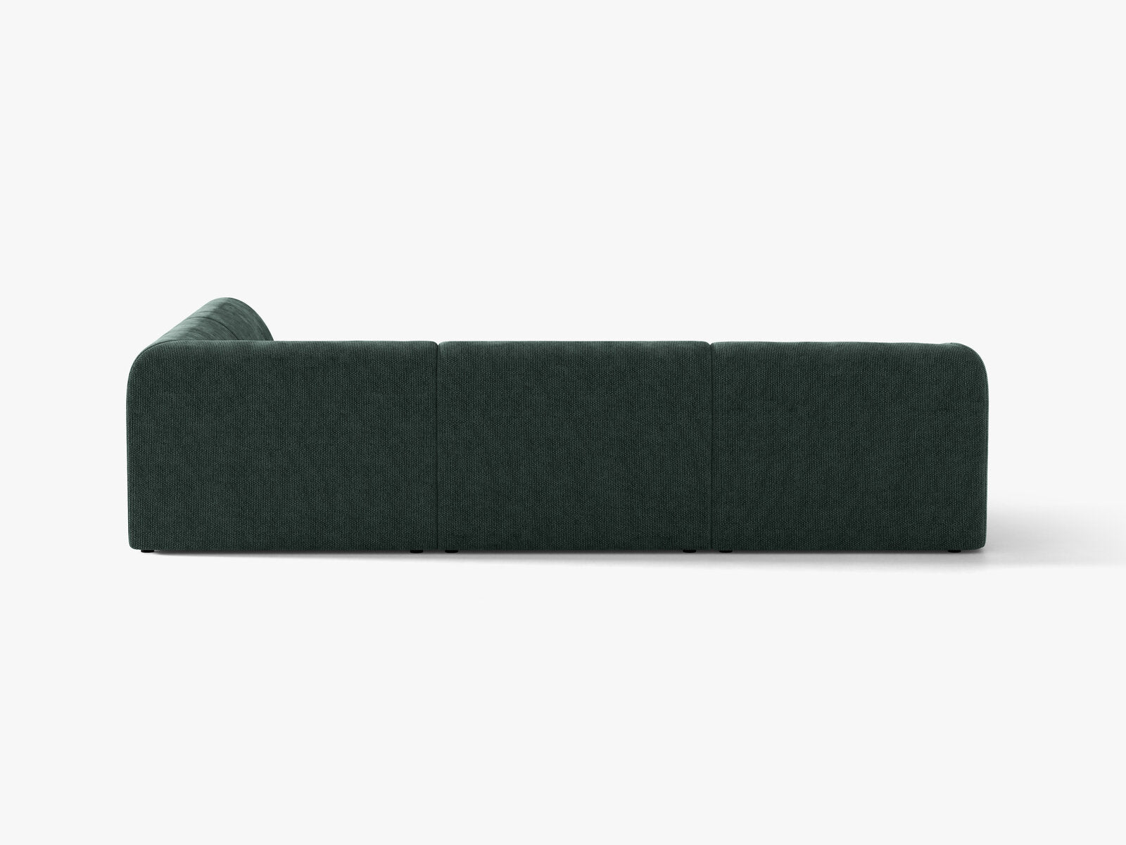 Micadoni Ecksofa Miley 6-Sitzer Rechts Chenille Haga Petrol