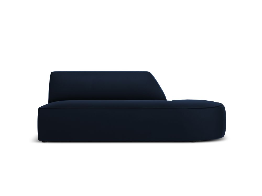 Cosmopolitan Design Sofa Siena 2-Sitzer offen Samt Salvador Königsblau Rechts