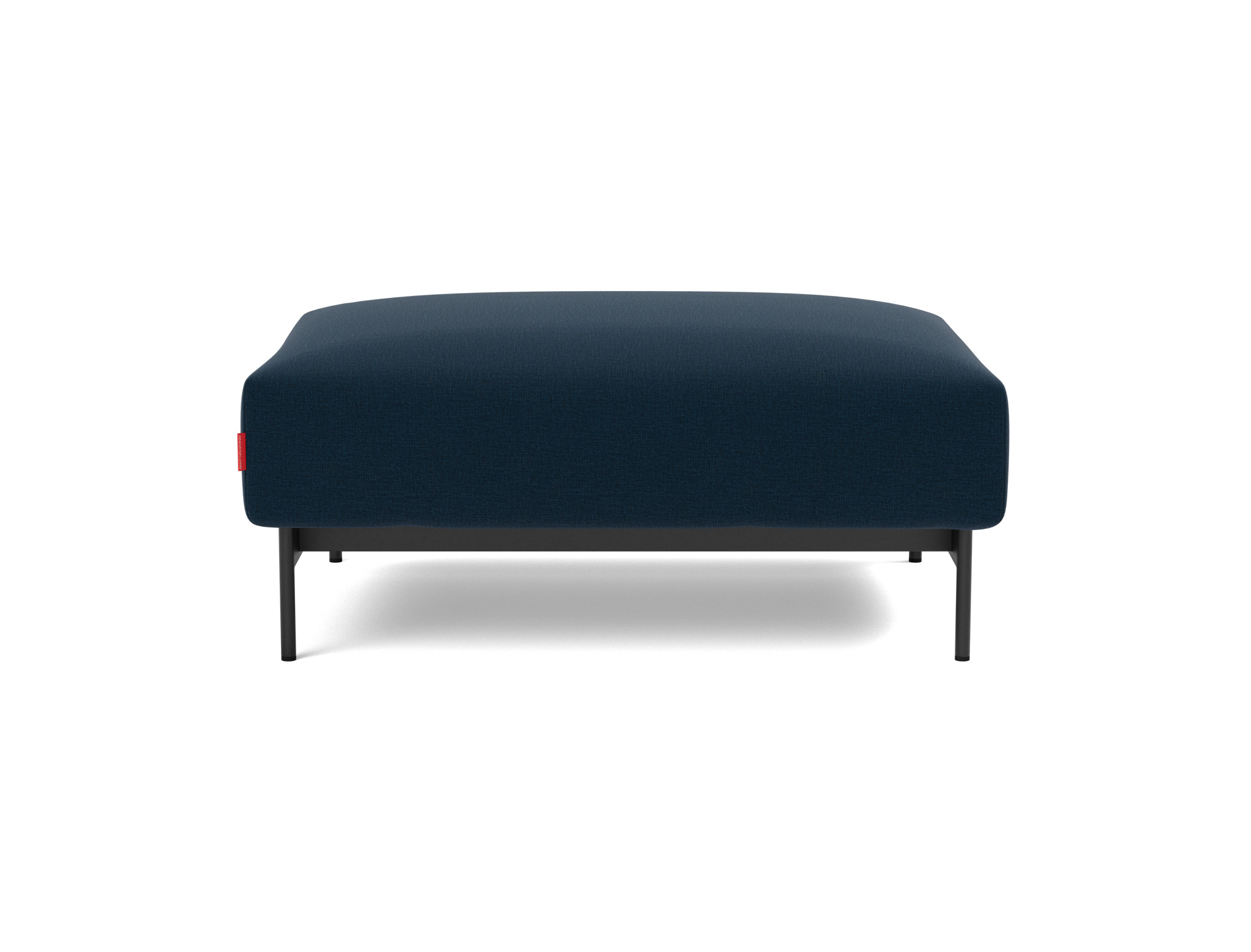 Hocker Malloy Flachgewebe Mixed Dance 528-Blue Beine Schwarzes Metall