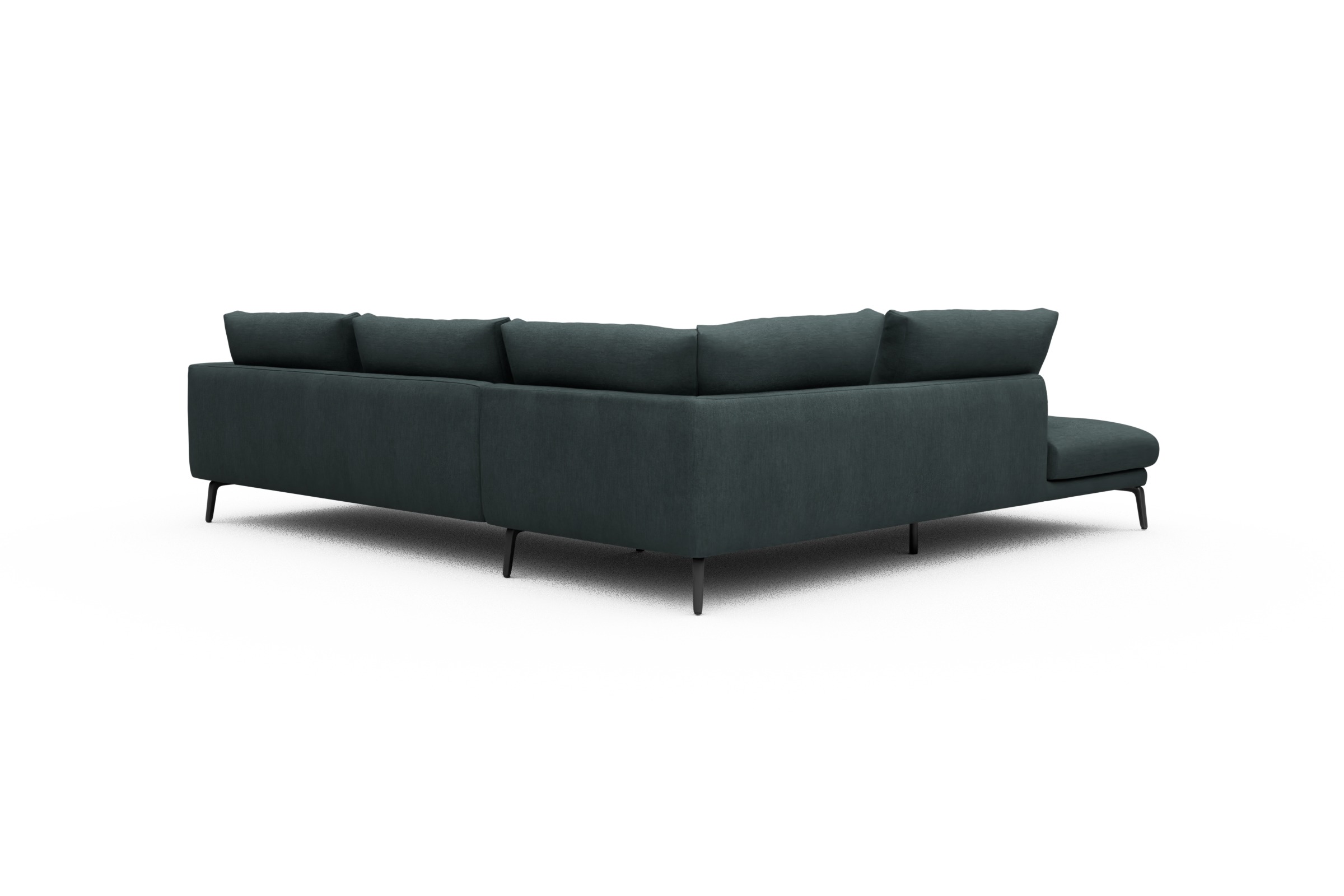 Ecksofa Karl Relax-Ecke links mit 2,5-Sitzer Vivus-Blue