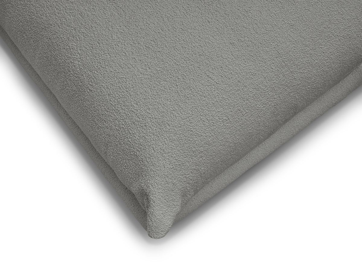 Bobochic Ernest Pouf Bouclé-Stoff Dunkelgrau