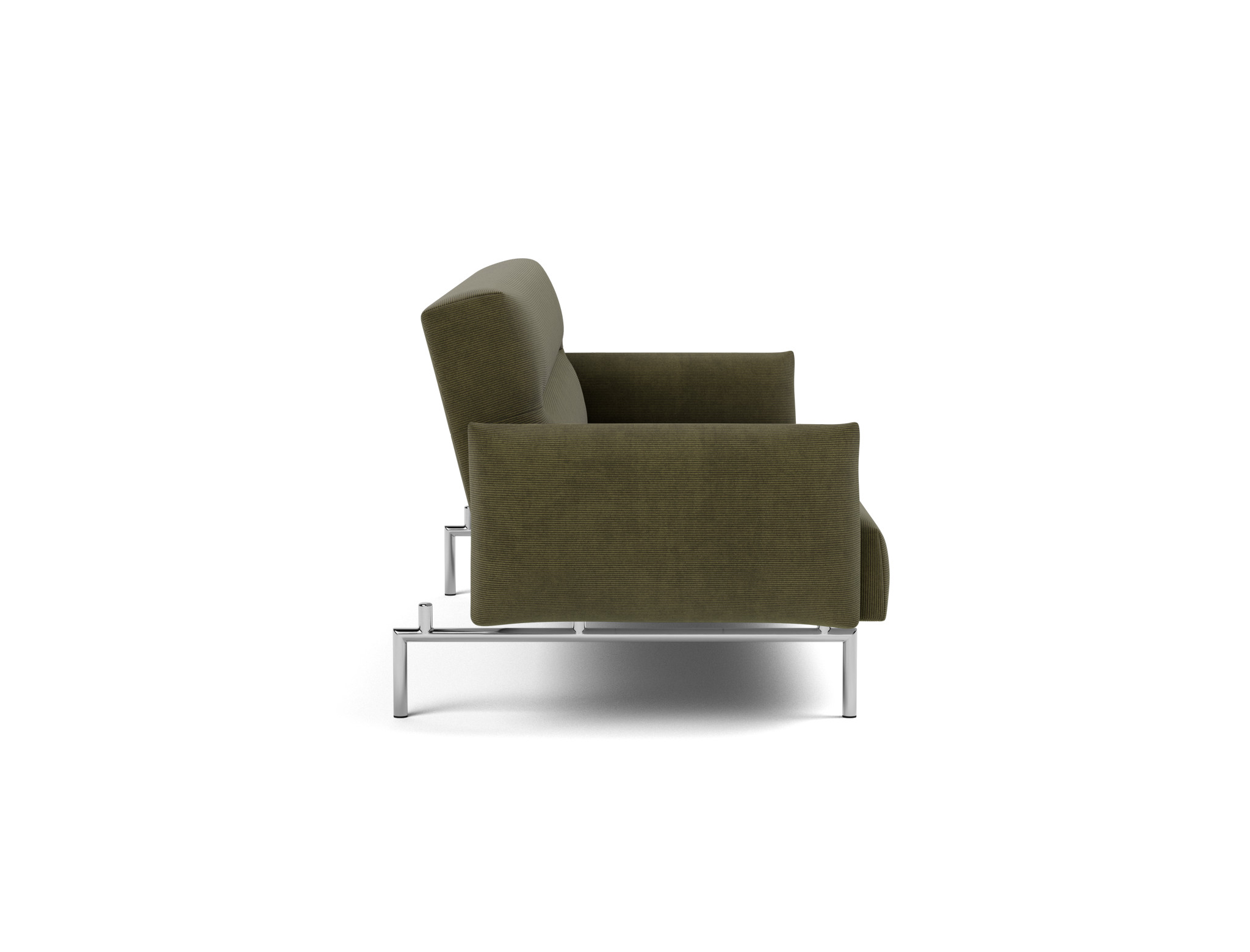 Schlafsofa Jillis mit Armlehnen Kord Cordufine 316-Pine-Green