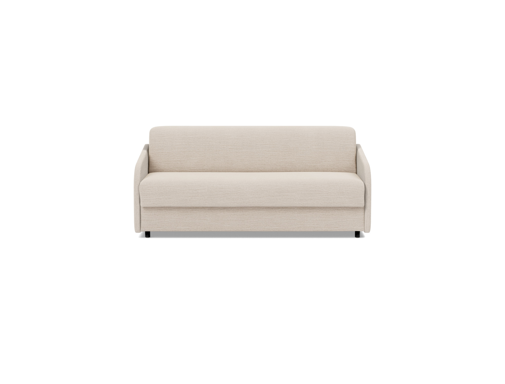 Schlafsofa Eivor mit Taschenfederkernmatratze 140 Webstoff Blida 612-Sand-Grey