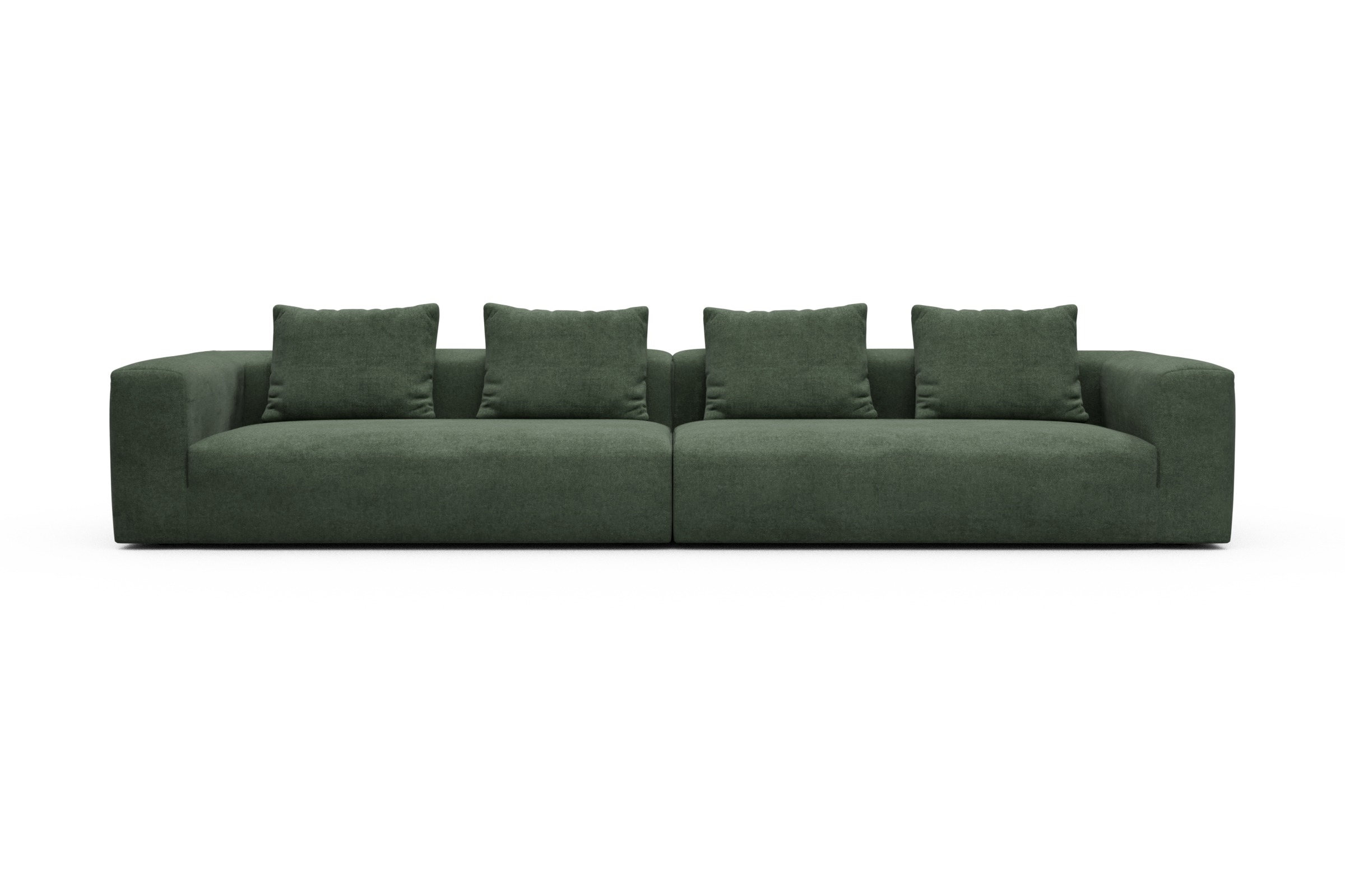 Skandi Home Modulares XXL Sofa Fred 5-Sitzer Casone-Forest-Green moebelfaktor