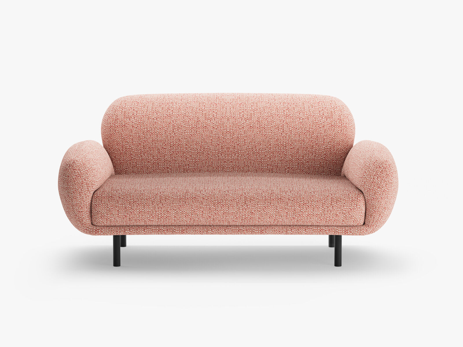 Micadoni Sofa Poppy 2-Sitzer Chenille Silencio Rosa