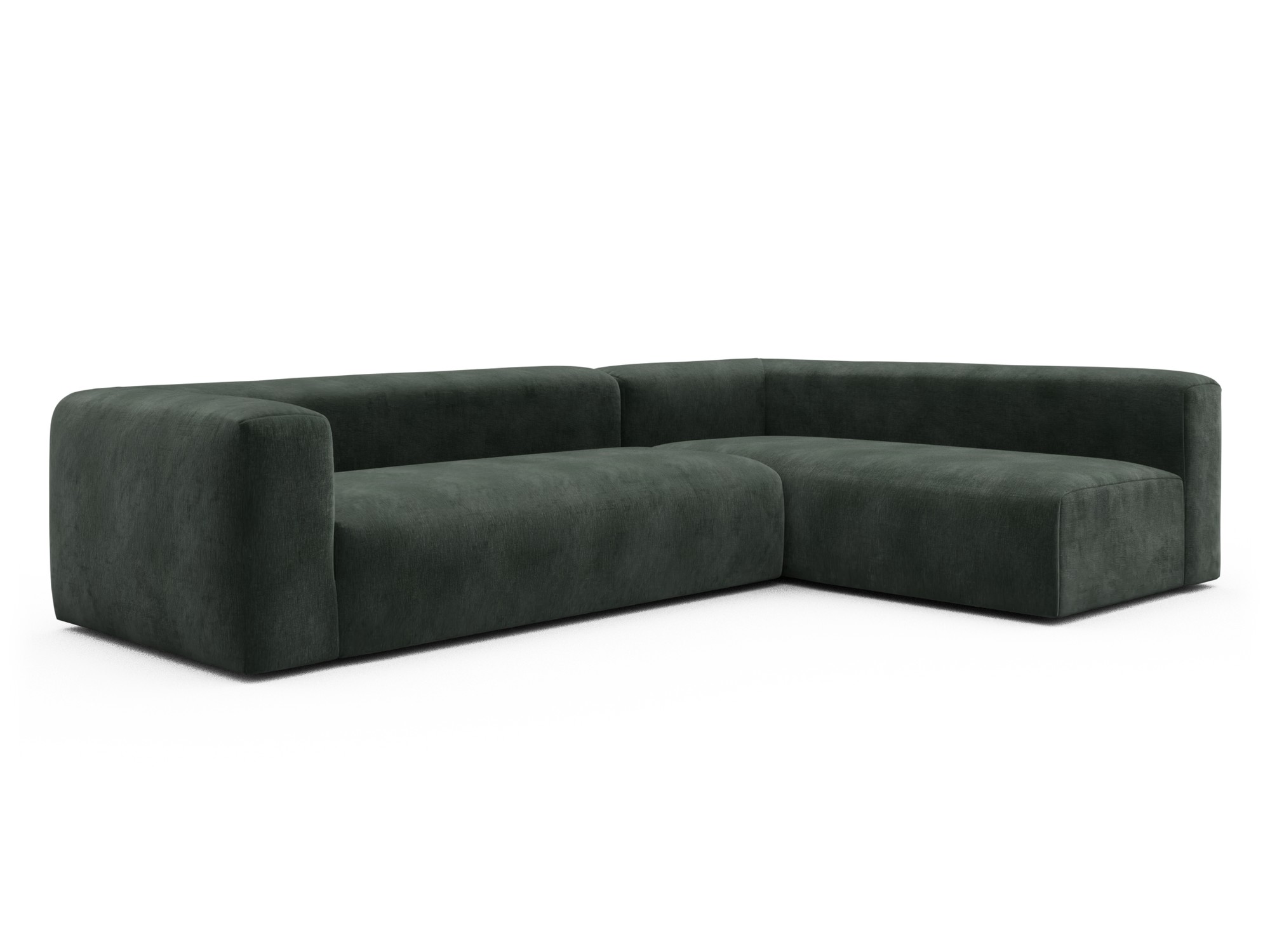 Skandi Home Ecksofa Fred 2x 2,5-Sitzer rechts offen Smooth-Laurel-Green moebelfaktor