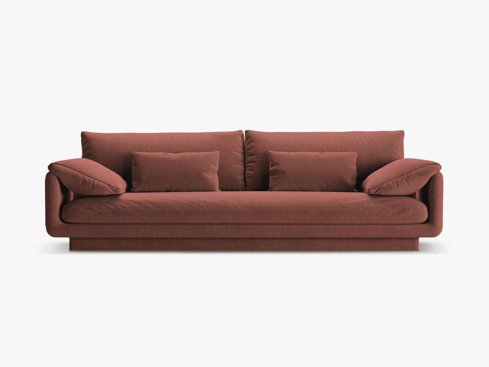 Micadoni Sofa Torino 4-Sitzer Samt Cuoio