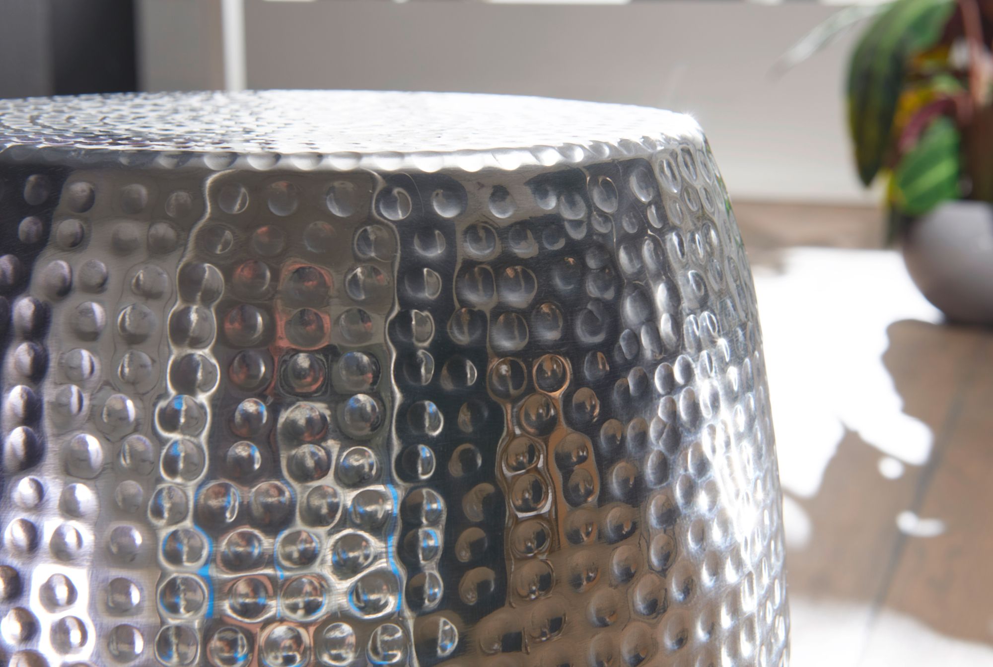 Beistelltisch Vega Aluminium Silber Ø 30 × H 49,5 cm
