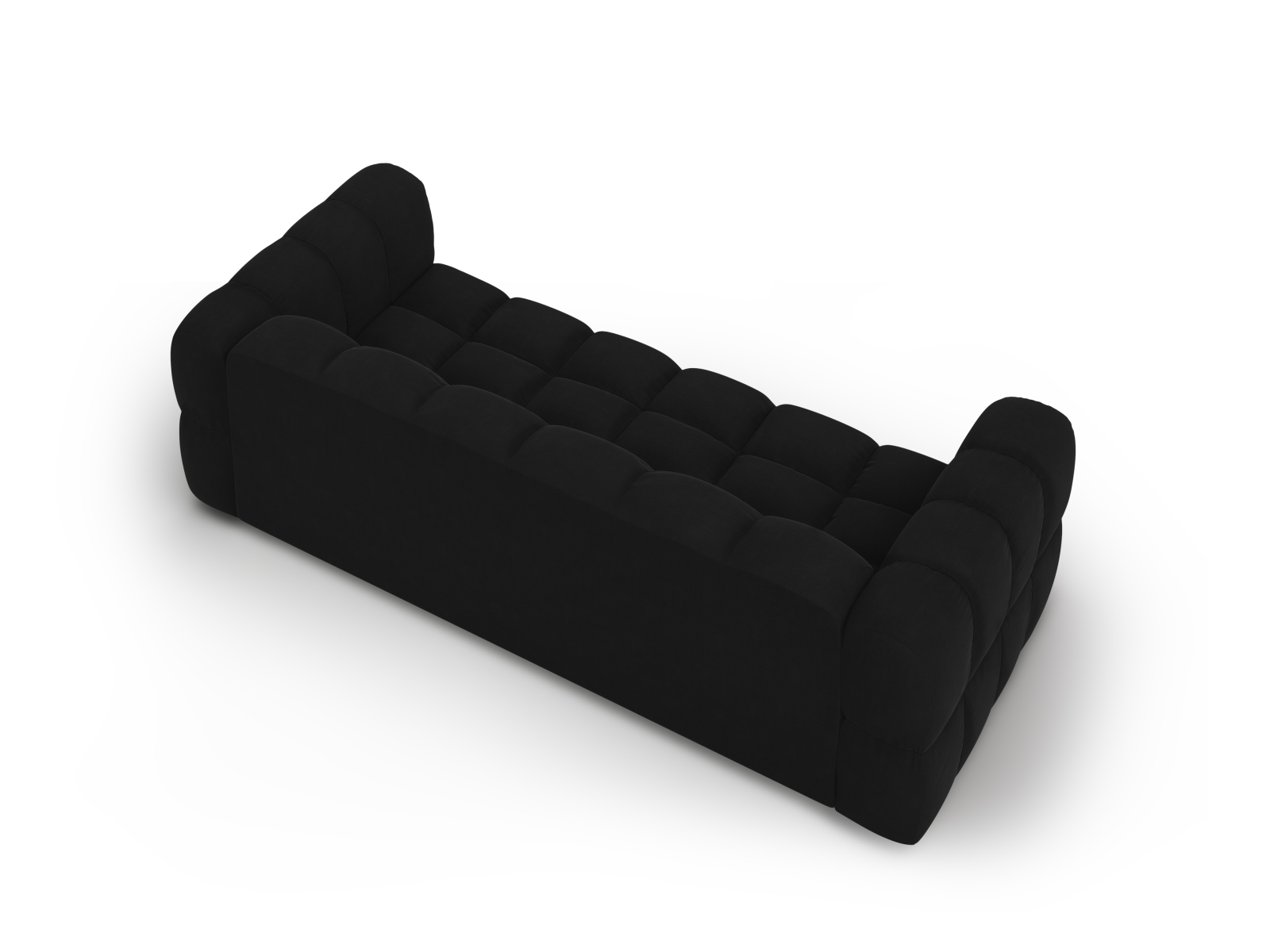 Cosmopolitan Design Sofa Sky 4-Sitzer Samt Casino Schwarz