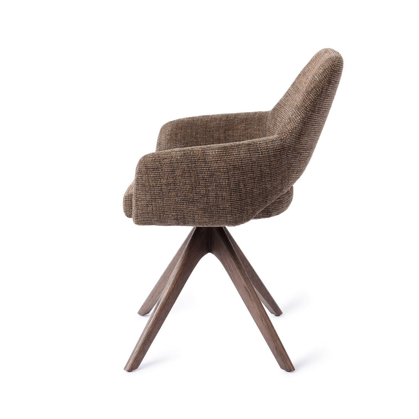 Jesper Home Esszimmerstuhl Yanai Checked Chestnut Revolve Eiche Walnuss