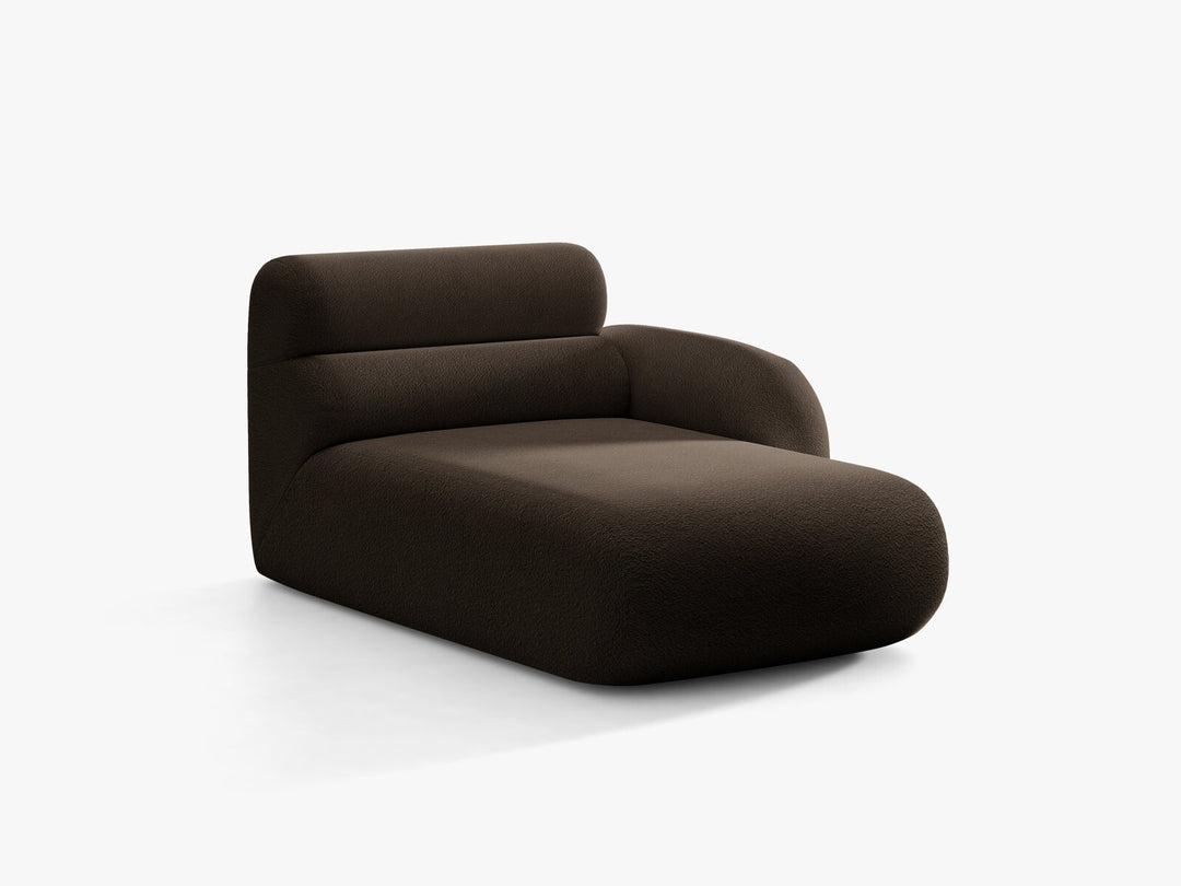 Micadoni Neo Chaiselongue Rechts Boucle Baloo Braun