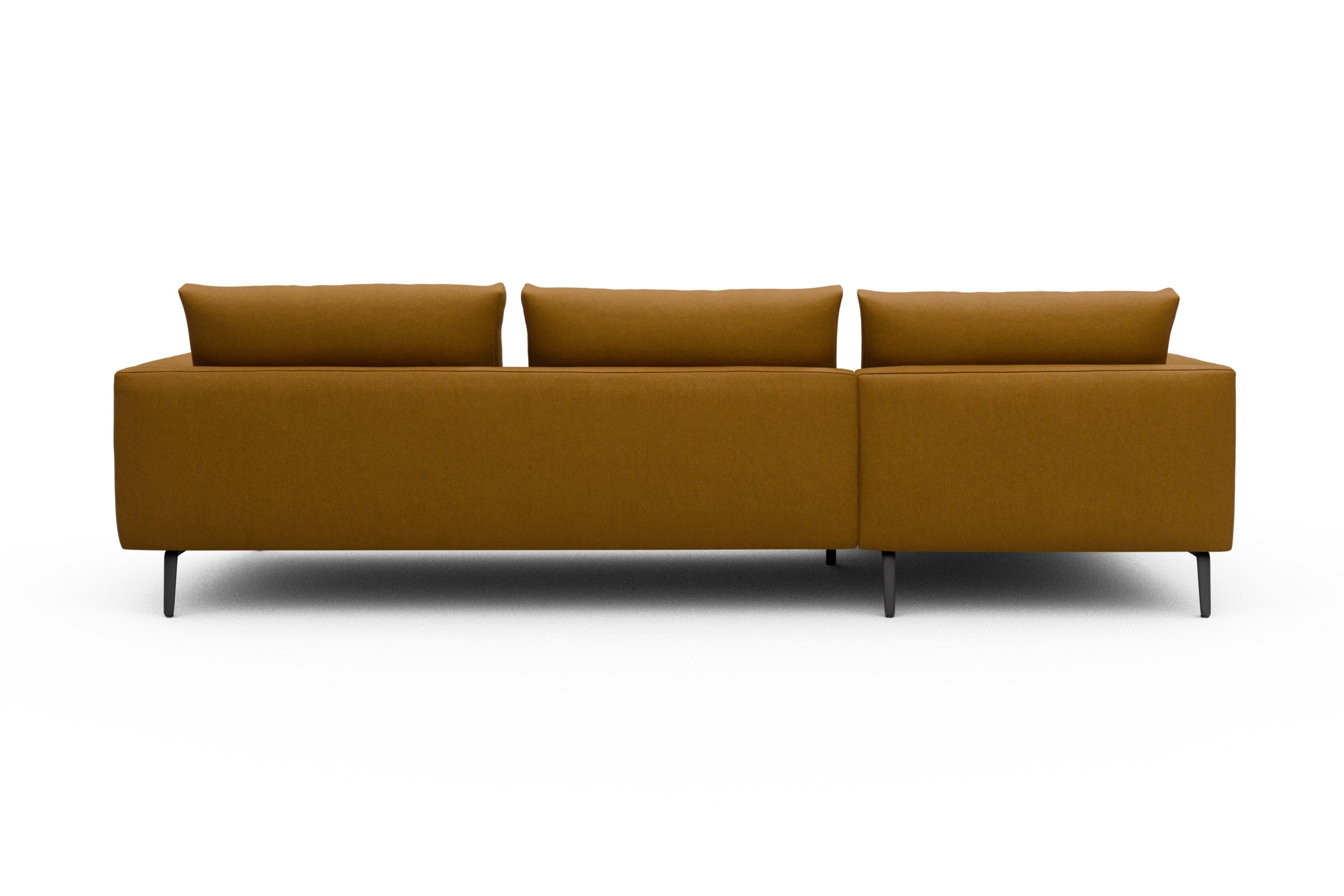 Ecksofa Karl Chaiselongue links mit 2,5-Sitzer Satya-Ocre