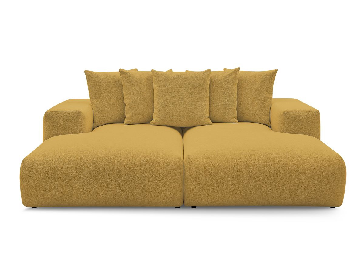 Bobochic Voltaire Sofa 4-Sitzer 248 × 170 cm Melange-Stoff Gelb