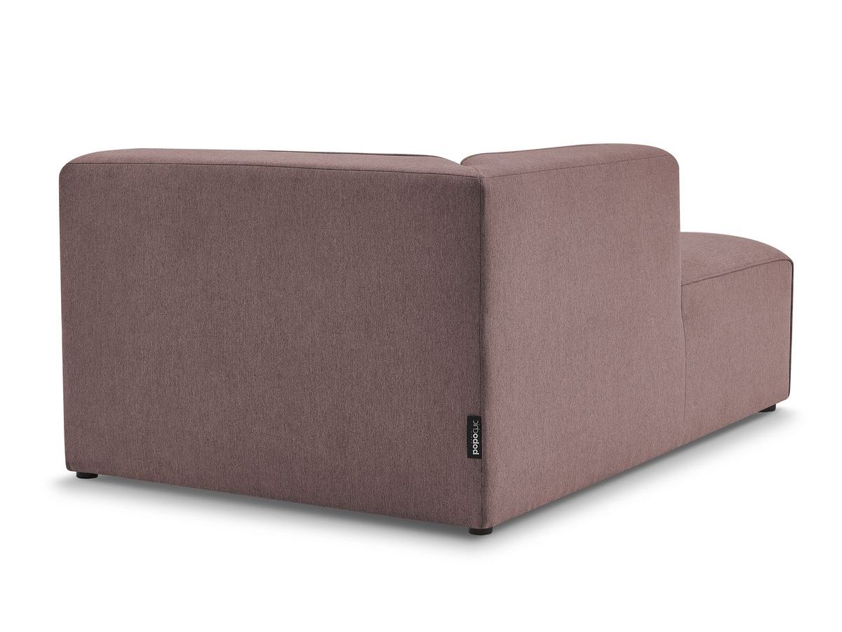 Bobochic Megeve Méridienne-Modul Melange-Stoff Rosa Ecke links