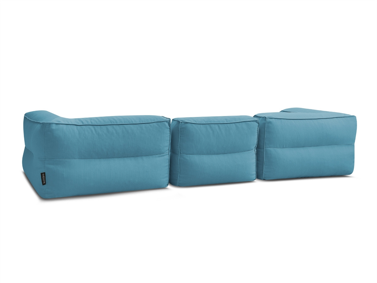 Bobochic Giulia Gartensofa 3-Sitzer Stoff Hellblau