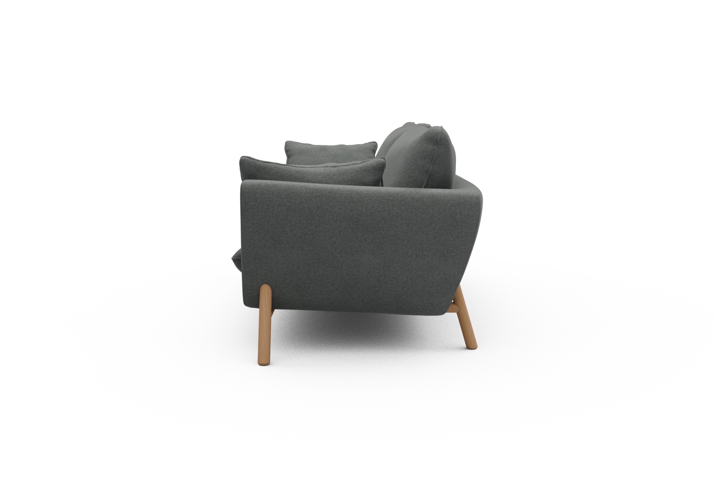 Sofa Emil 3-Sitzer Beinfarbe Eiche Natur Satya-Steel