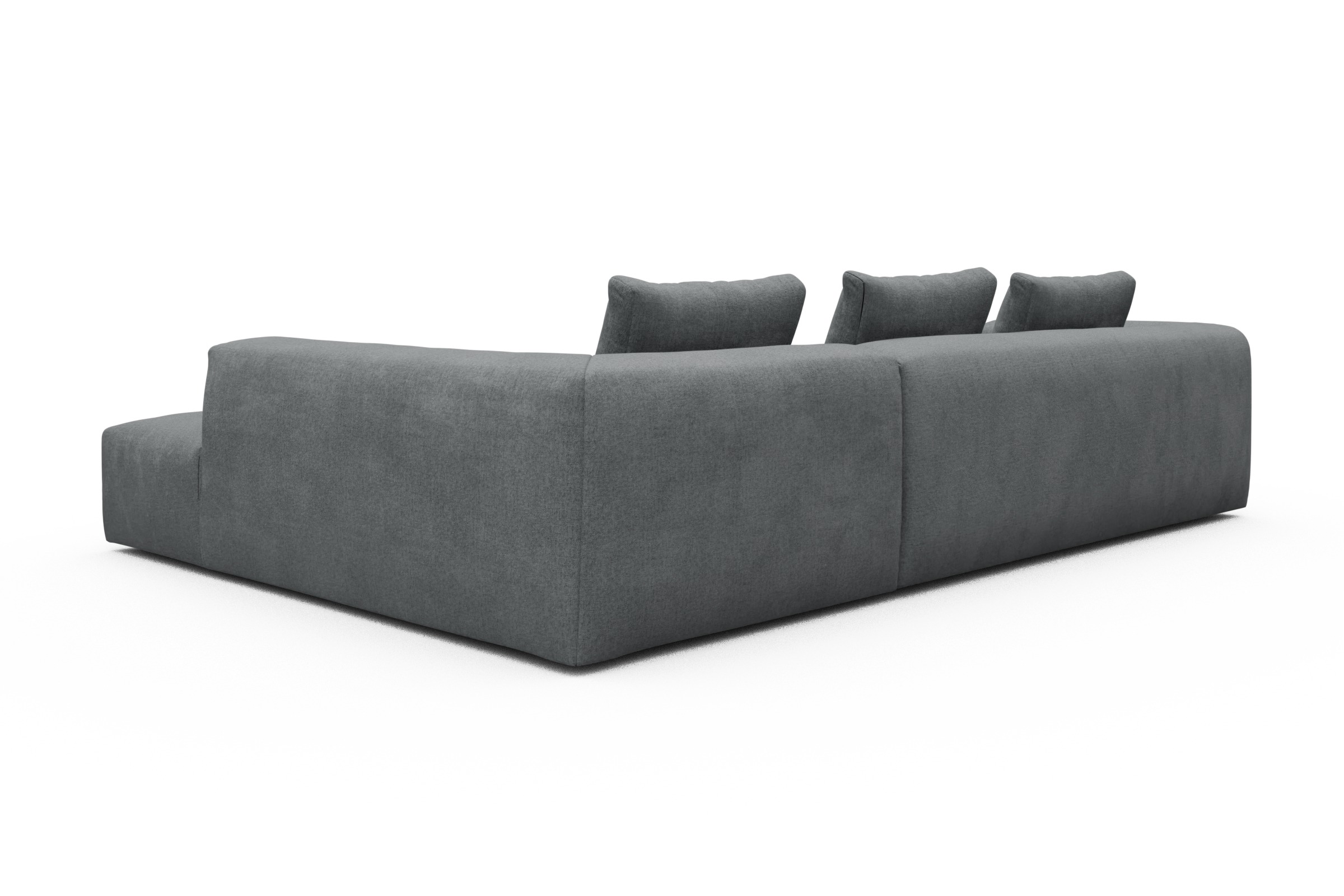 Ecksofa Fred Relax-Ecke rechts mit 2,5-Sitzer Casone-Gravel-Grey
