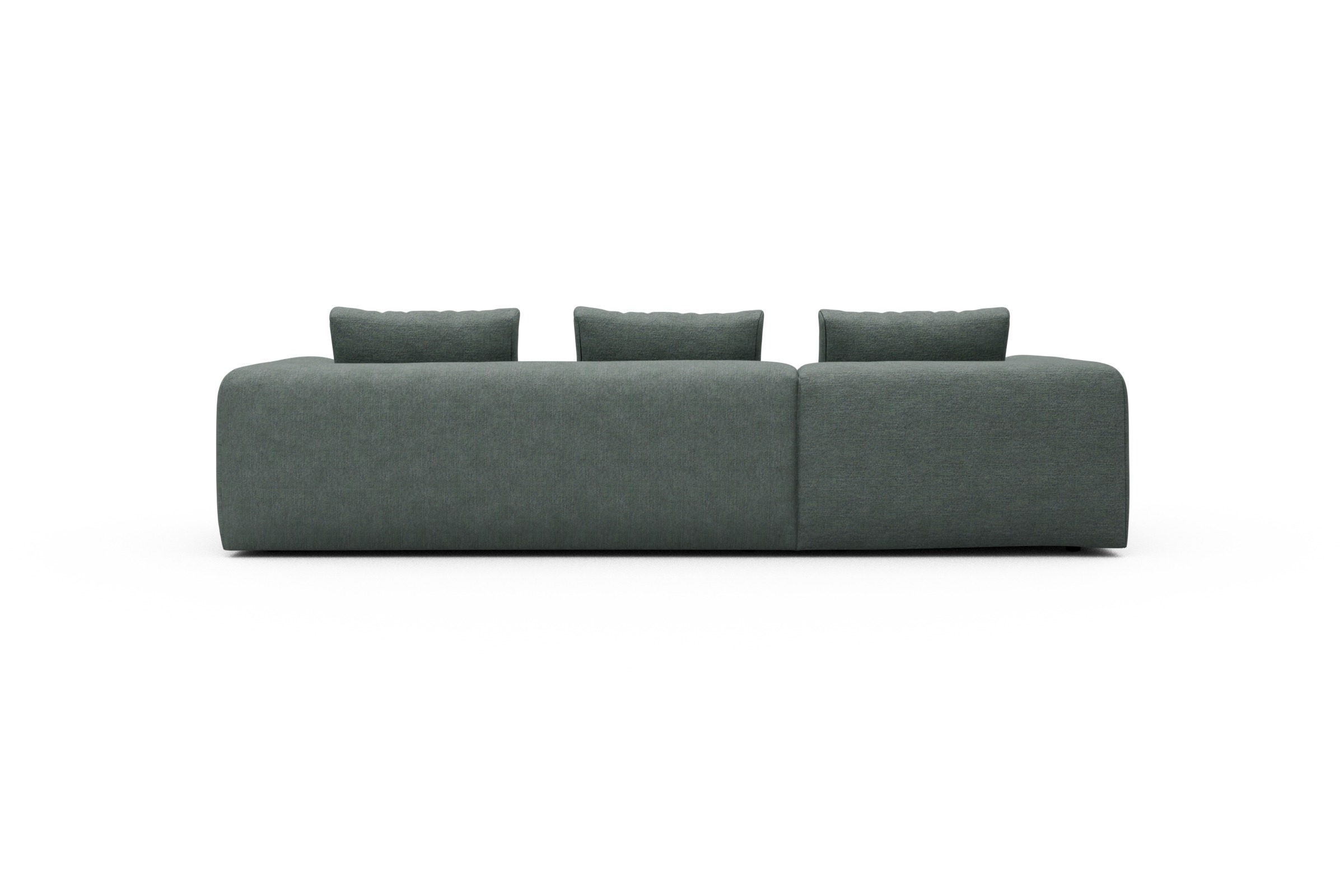 Ecksofa Fred Chaiselongue links mit 2,5-Sitzer Carreno-Ice-Blue