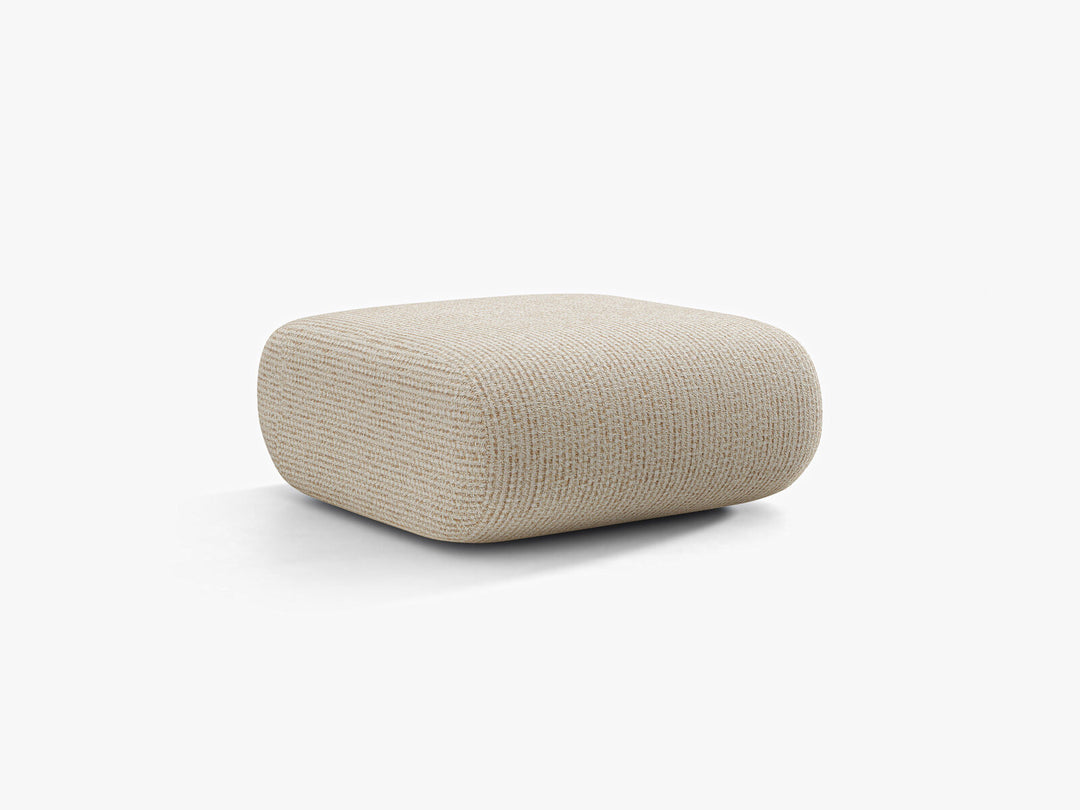Micadoni Neo Pouf Chenille Silencio Helles Beige