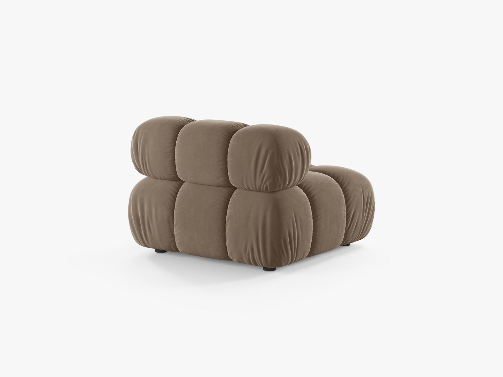Micadoni Armloses Modul Bellis Samt Bluvel Cappuccino