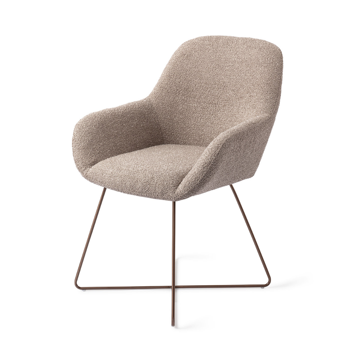 Jesper Home Esszimmerstuhl Kushi Stone Haze Cross Rose