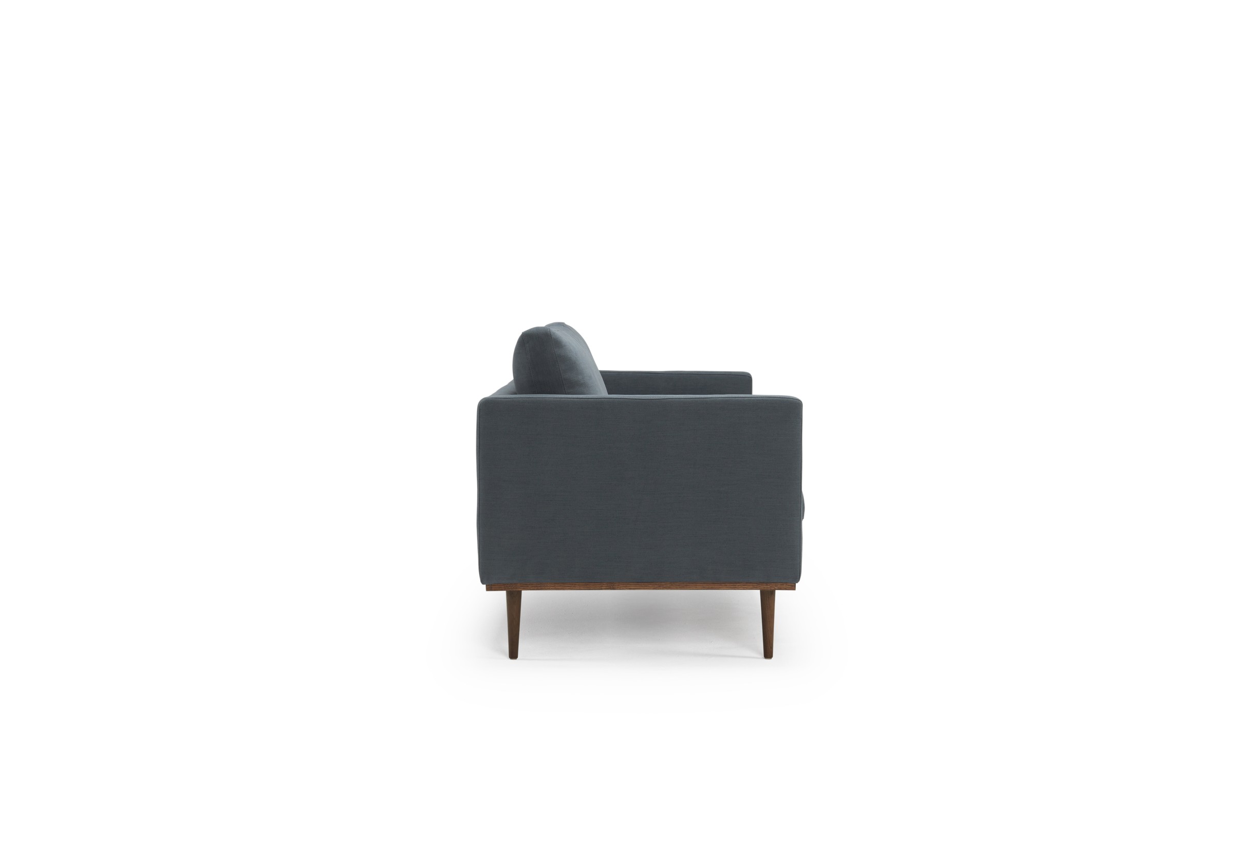Sofa Bent 3-Sitzer Flachgewebe Vivus 573-Dusty-Blue