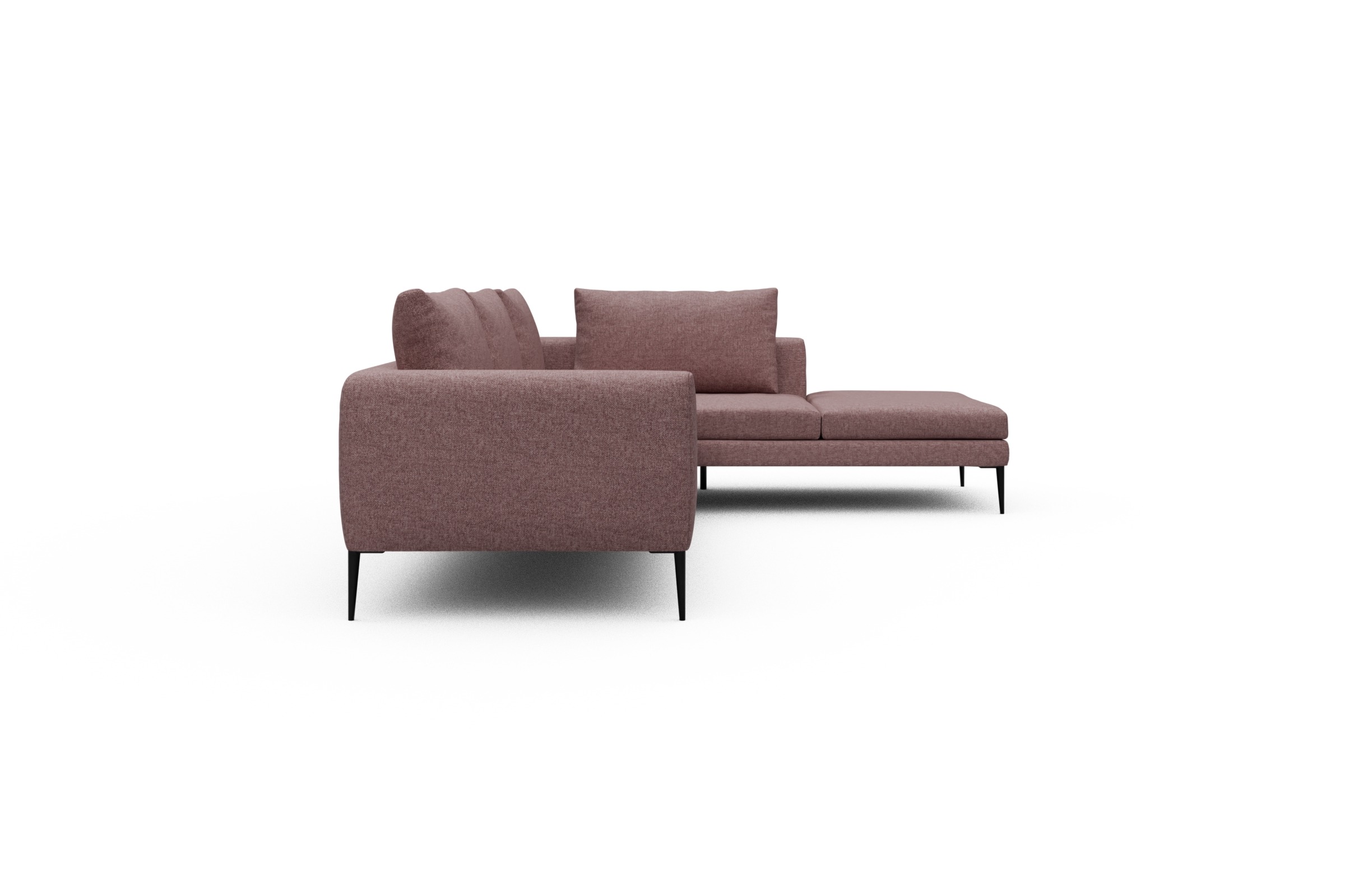 Ecksofa Paul Relax-Ecke links mit 3-Sitzer Sama-Flamingo