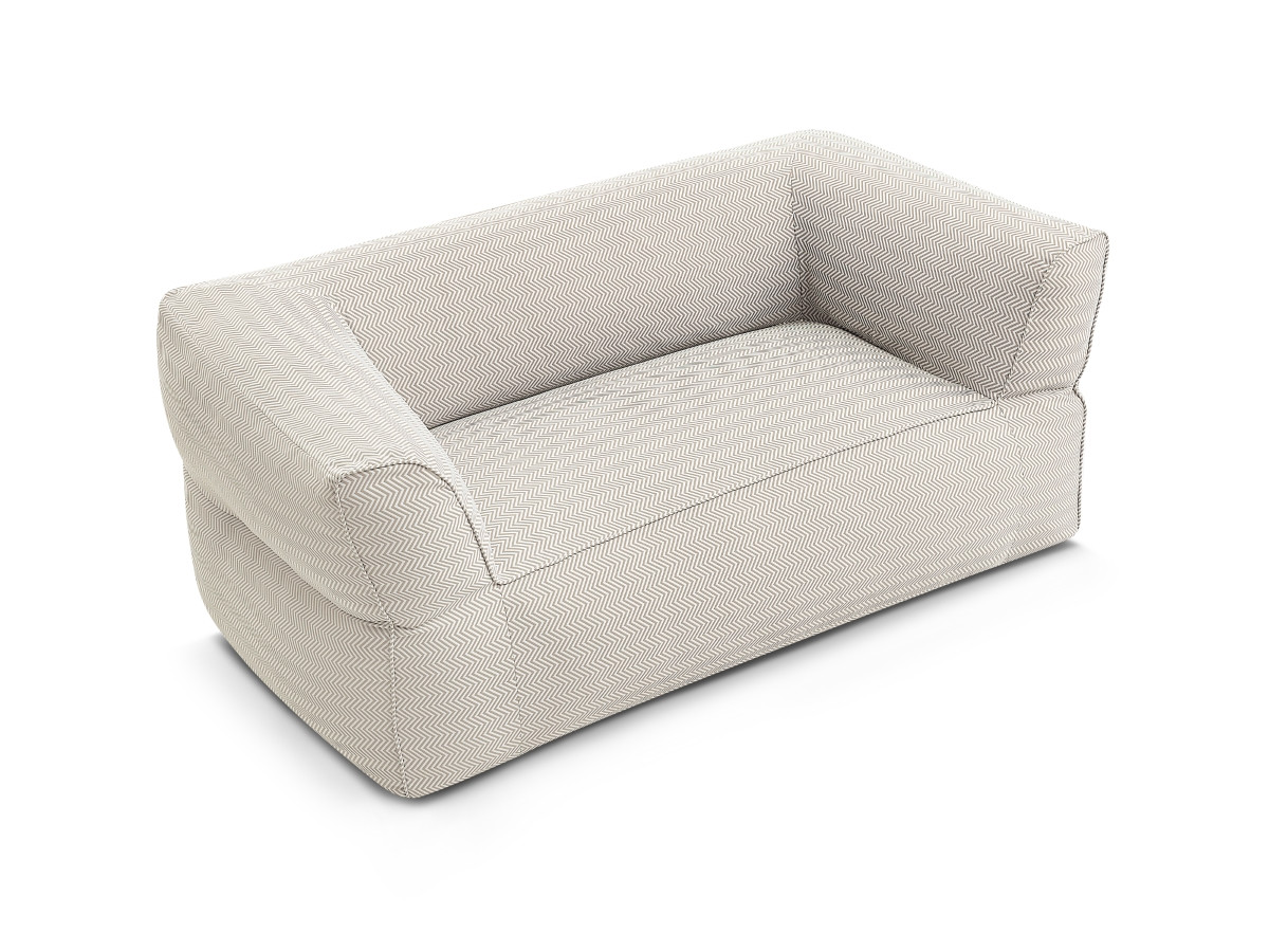 Bobochic Nour Gartensofa 2-Sitzer Stoff Beige