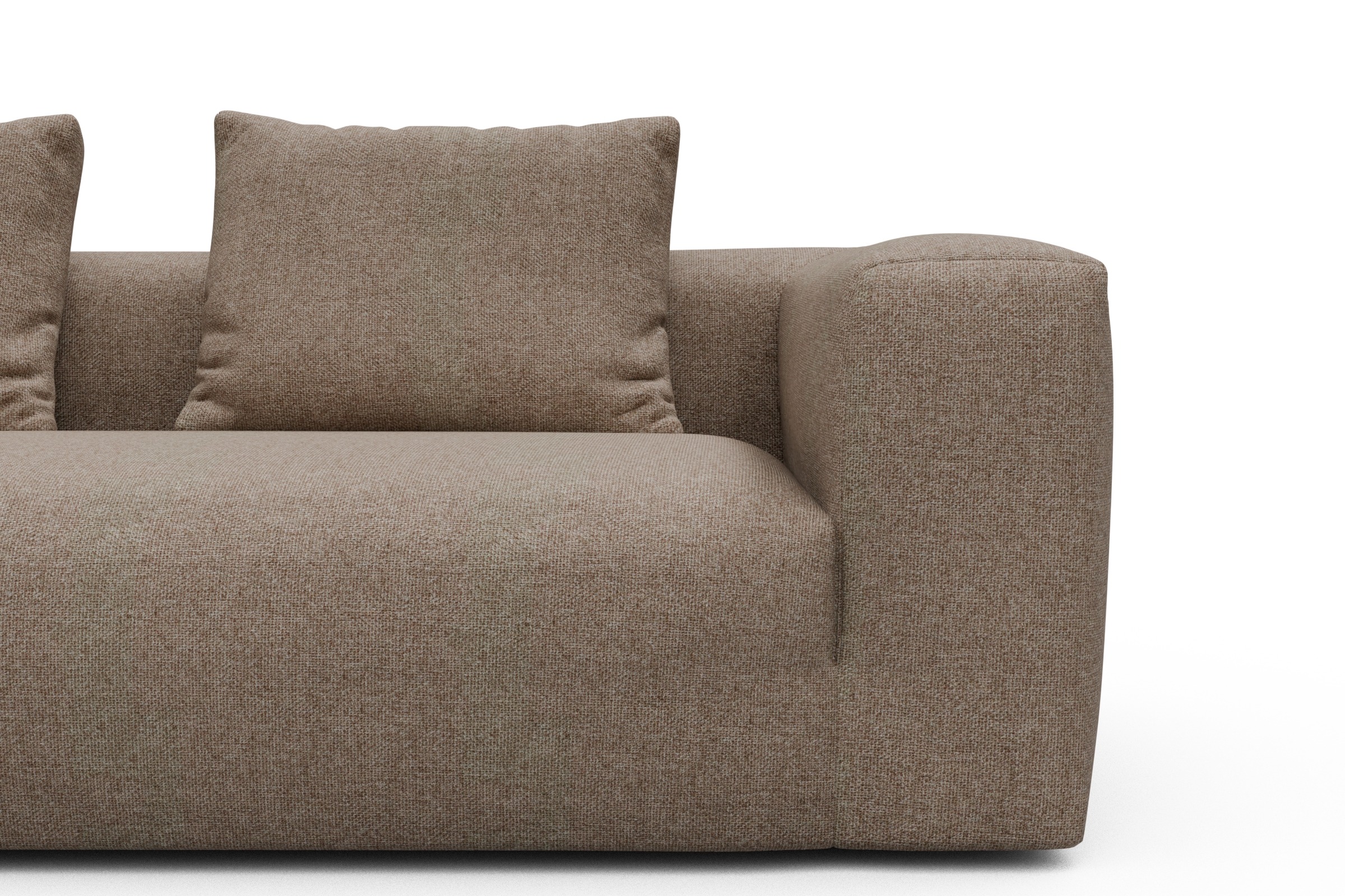 Wohnlandschaft Fred Relax-Ecke rechts mit 2-Sitzer und Chaiselongue links Sama-Antelope