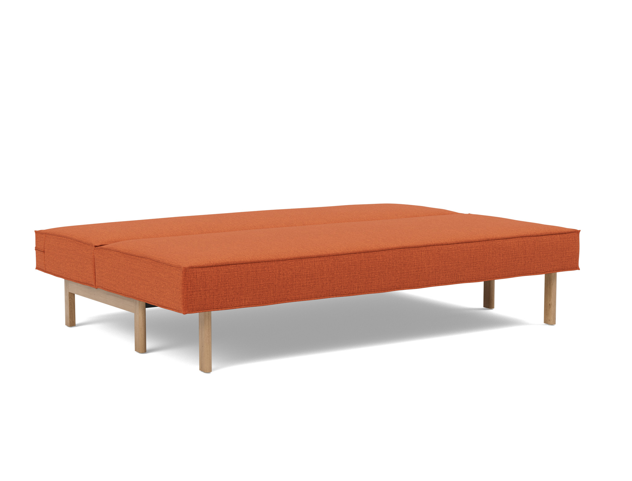 Schlafsofa Sly Chenille Esina 412-Rust-Orange Beine Eiche