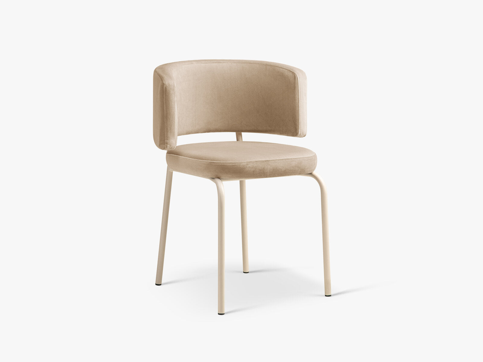 Micadoni Stuhl Dora Samt Magic Velvet Mandelbeige Creme