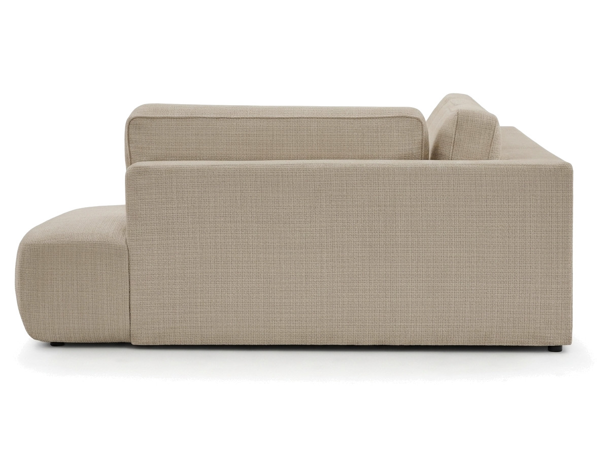 Bobochic Denise Wohnlandschaft Strukturstoff Beige Ecke links