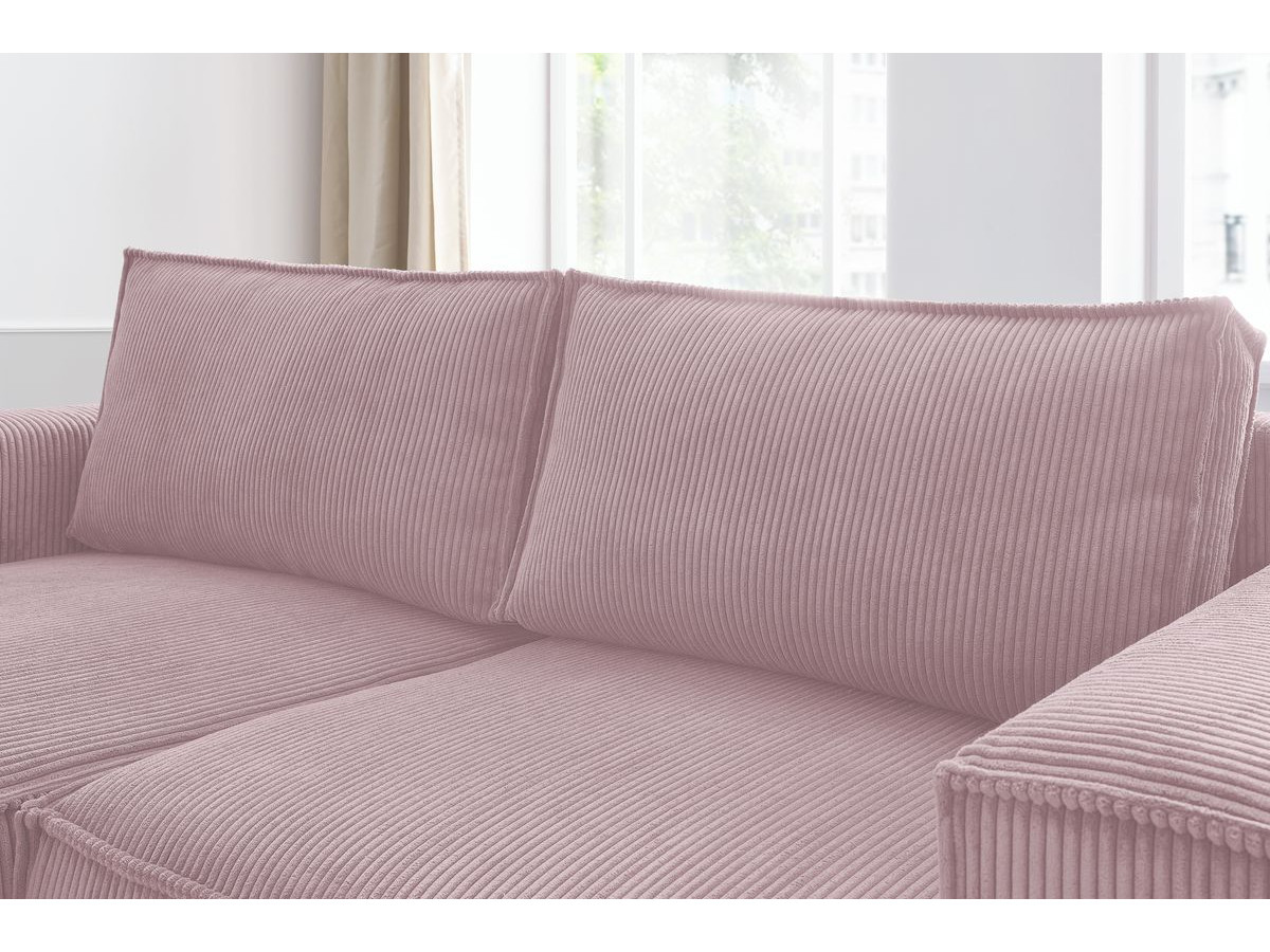 Bobochic Nihad Ecksofa Cordsamt Violett Ecke links