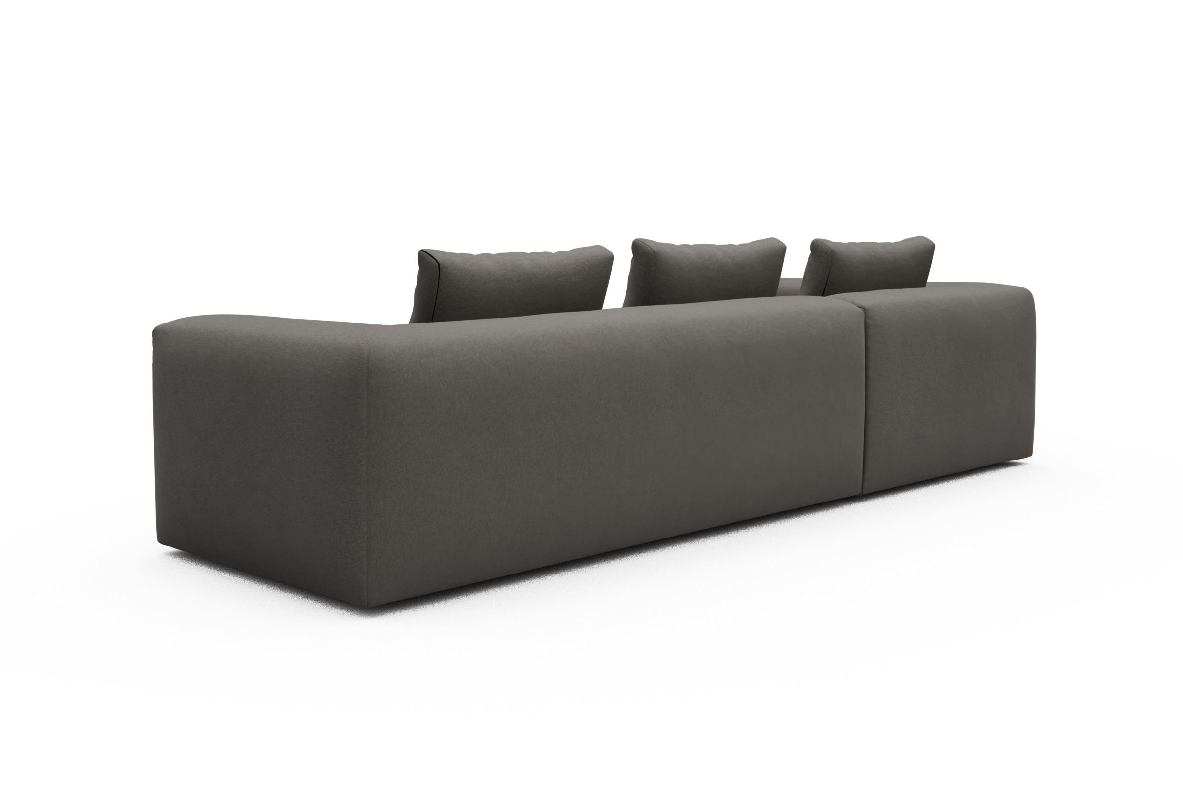 Ecksofa Fred Relax-Ecke links mit 2,5-Sitzer Satya-Taupe