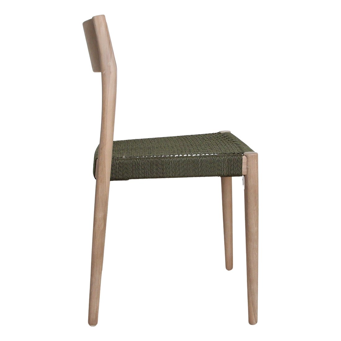 Raw Materials Freya Gartenstuhl aus hellem Teakholz Grün