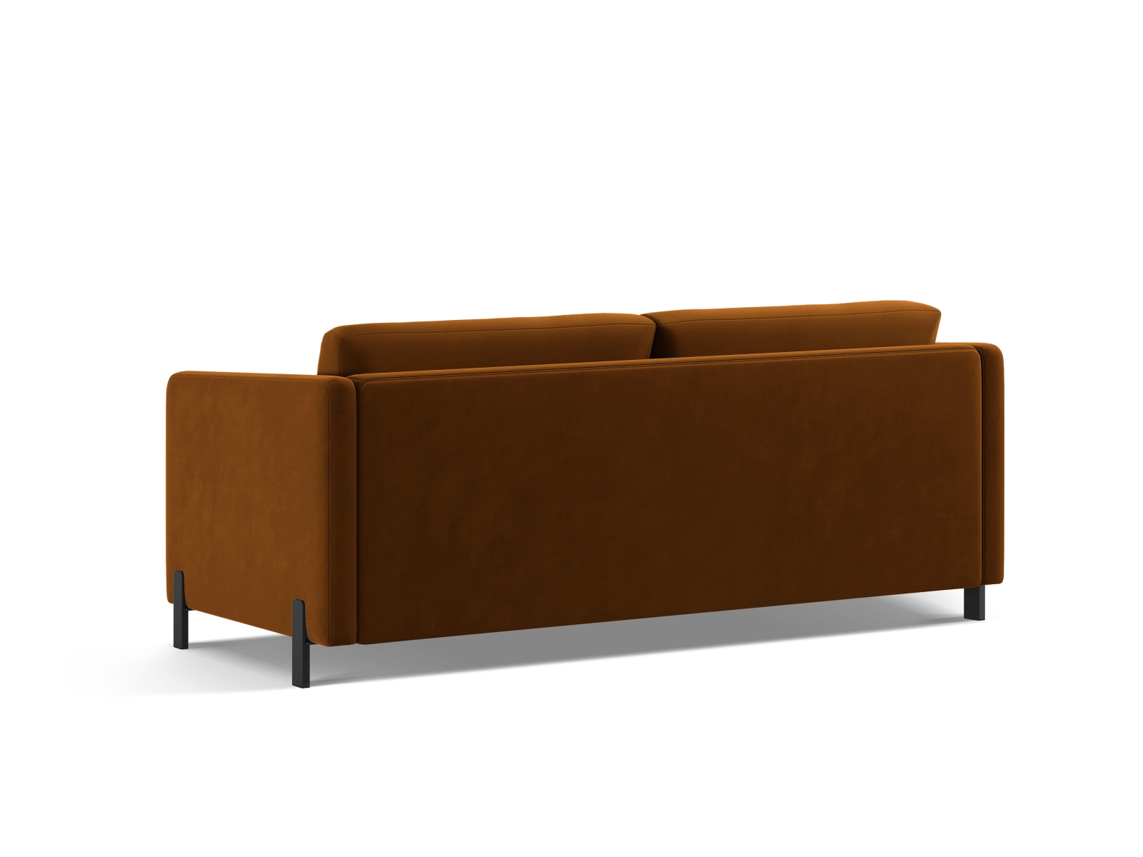 Micadoni Schlafsofa Gloria 2-Sitzer Samt Braun 205x140