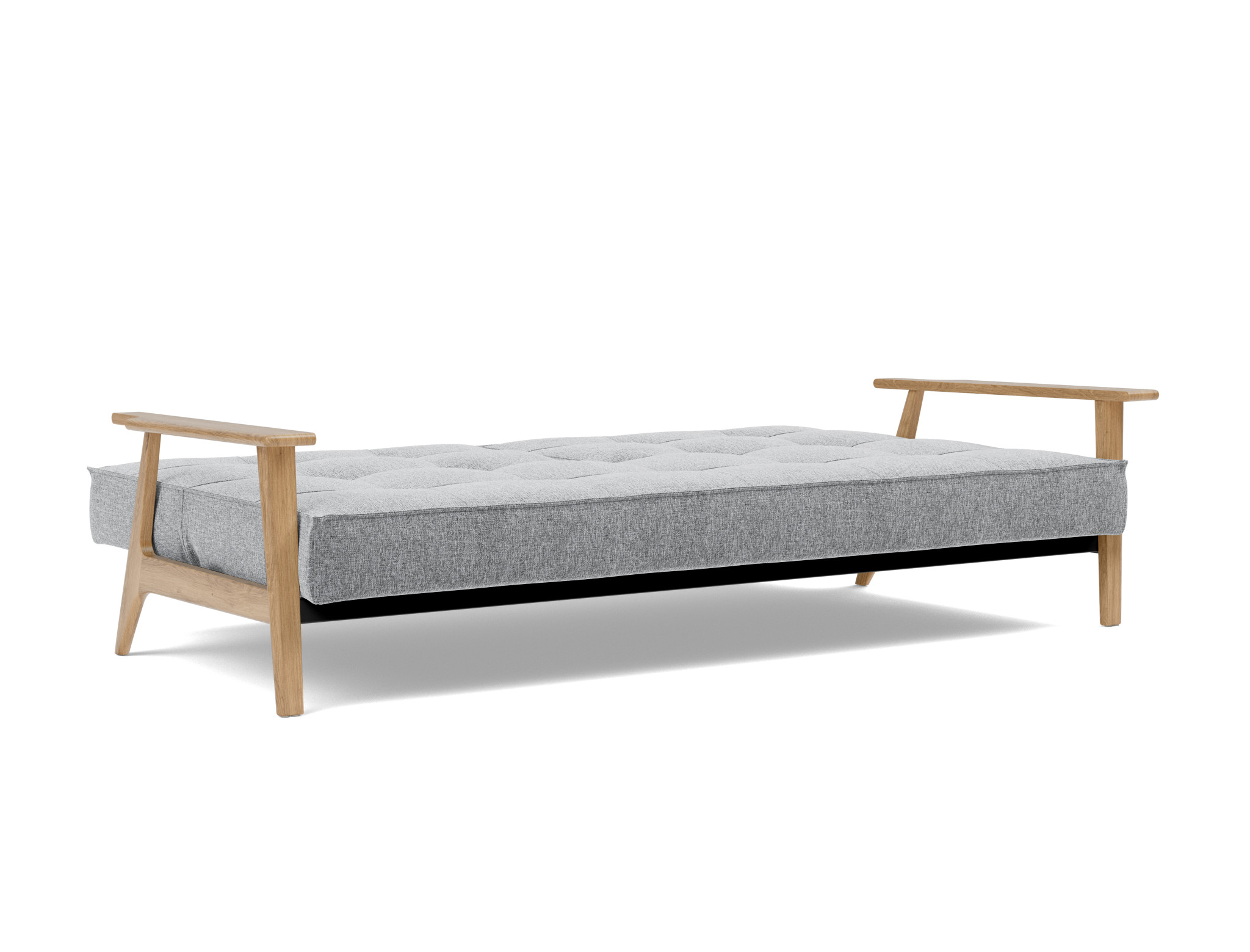 Schlafsofa Splitback Frej Strukturierter Stoff Twist 565-Granite