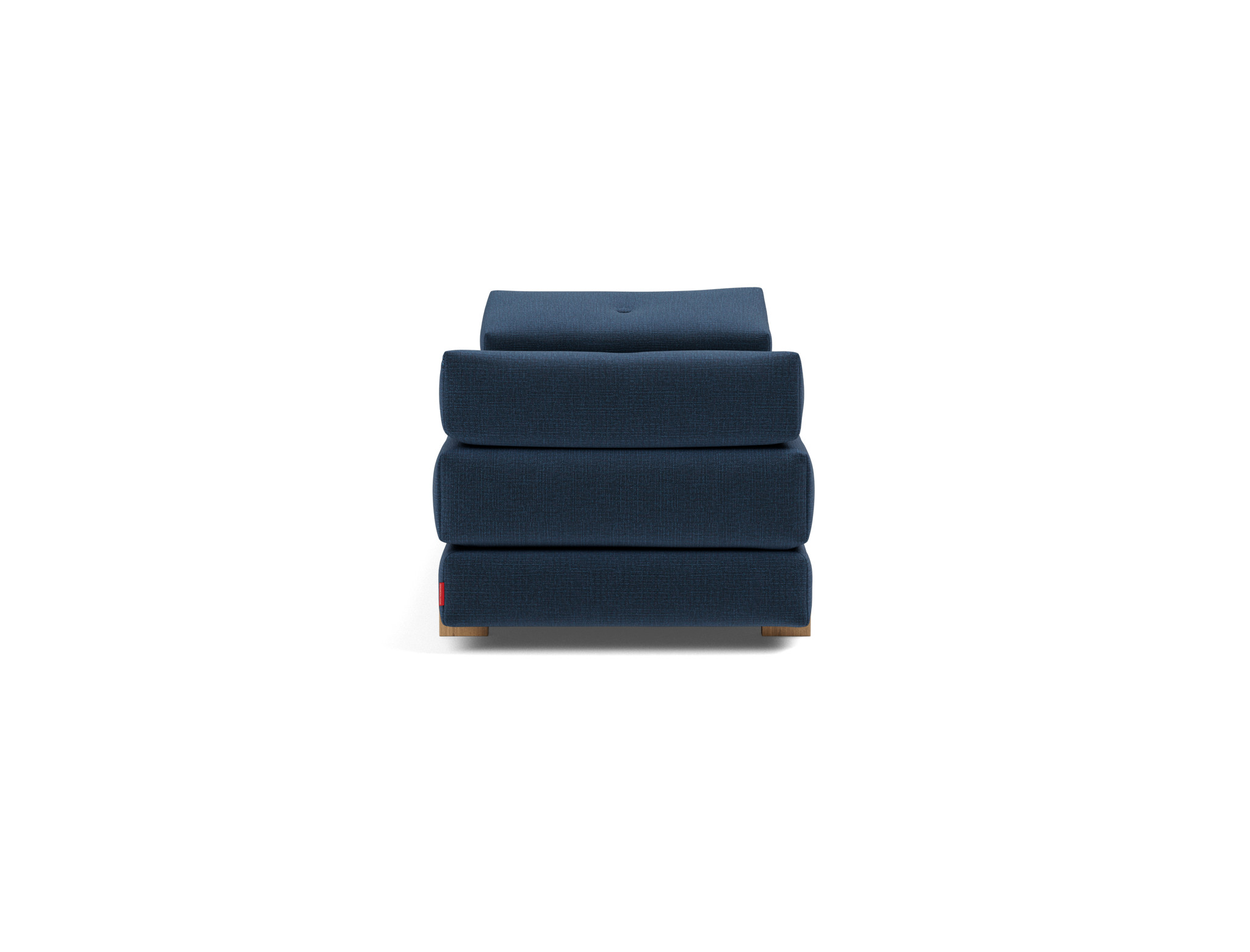Tagesbett Sigmund Chenille Esina 414-Indigo-Blue Beine Drip Eiche