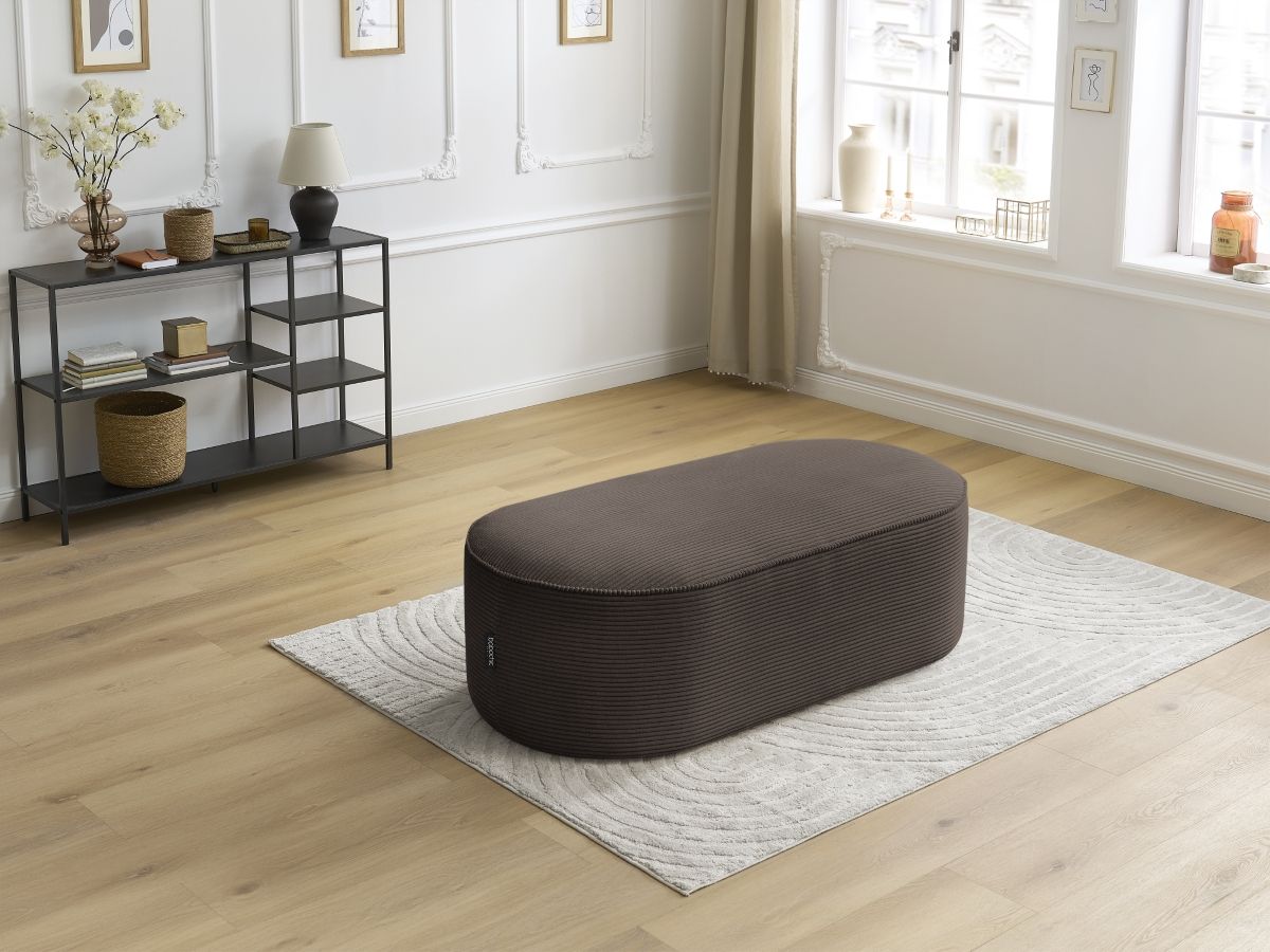Bobochic Rousseau Pouf Cordsamt Braun
