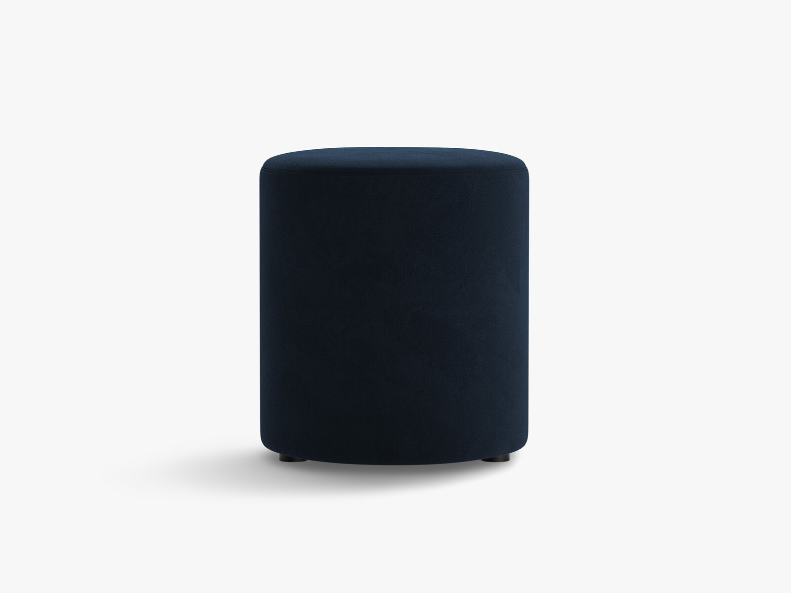 Micadoni Pouf Dia 40cm Samt Salvador Königsblau