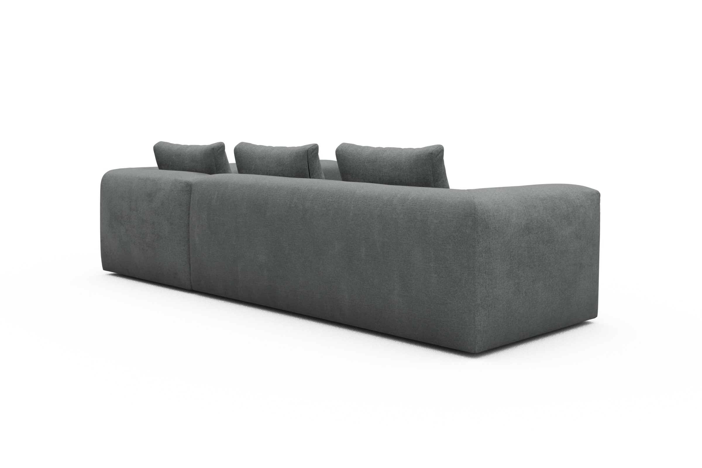 Ecksofa Fred 2x 2,5-Sitzer rechts offen Casone-Gravel-Grey