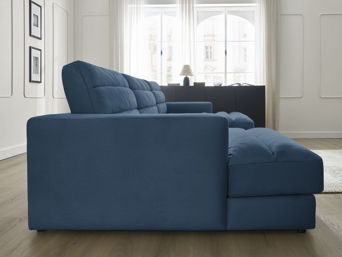 Bobochic Sierra Wohnlandschaft Samt Dunkelblau