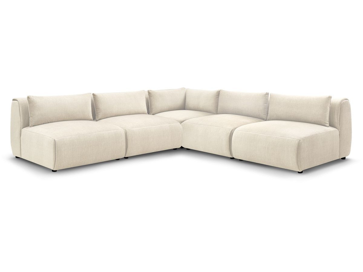 Bobochic Jeanne Ecksofa 299 × 299 cm Samt Beige