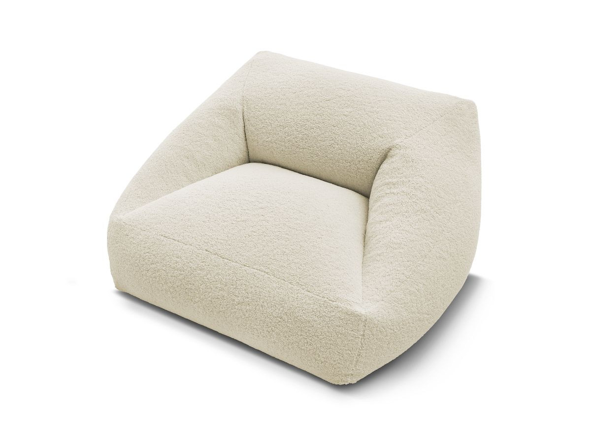 Bobochic Lilibet Pouf Bouclé-Stoff Beige