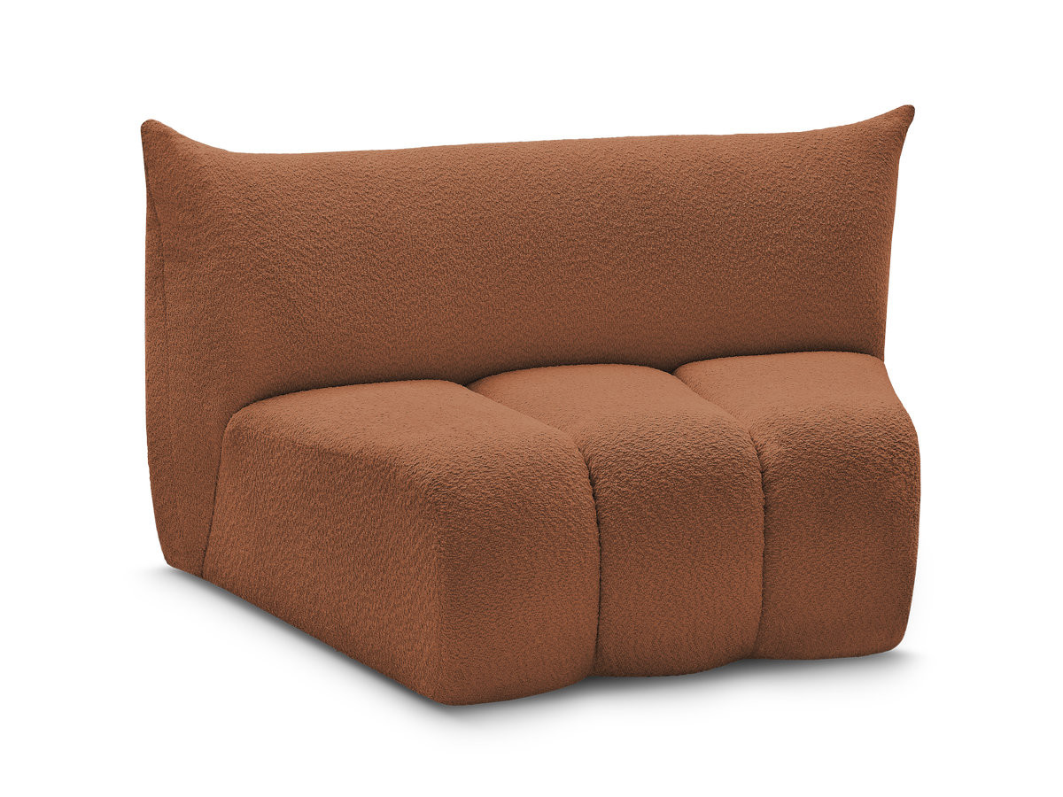 Bobochic Azra Sofamodul 1-Sitzer Bouclé-Stoff Orange