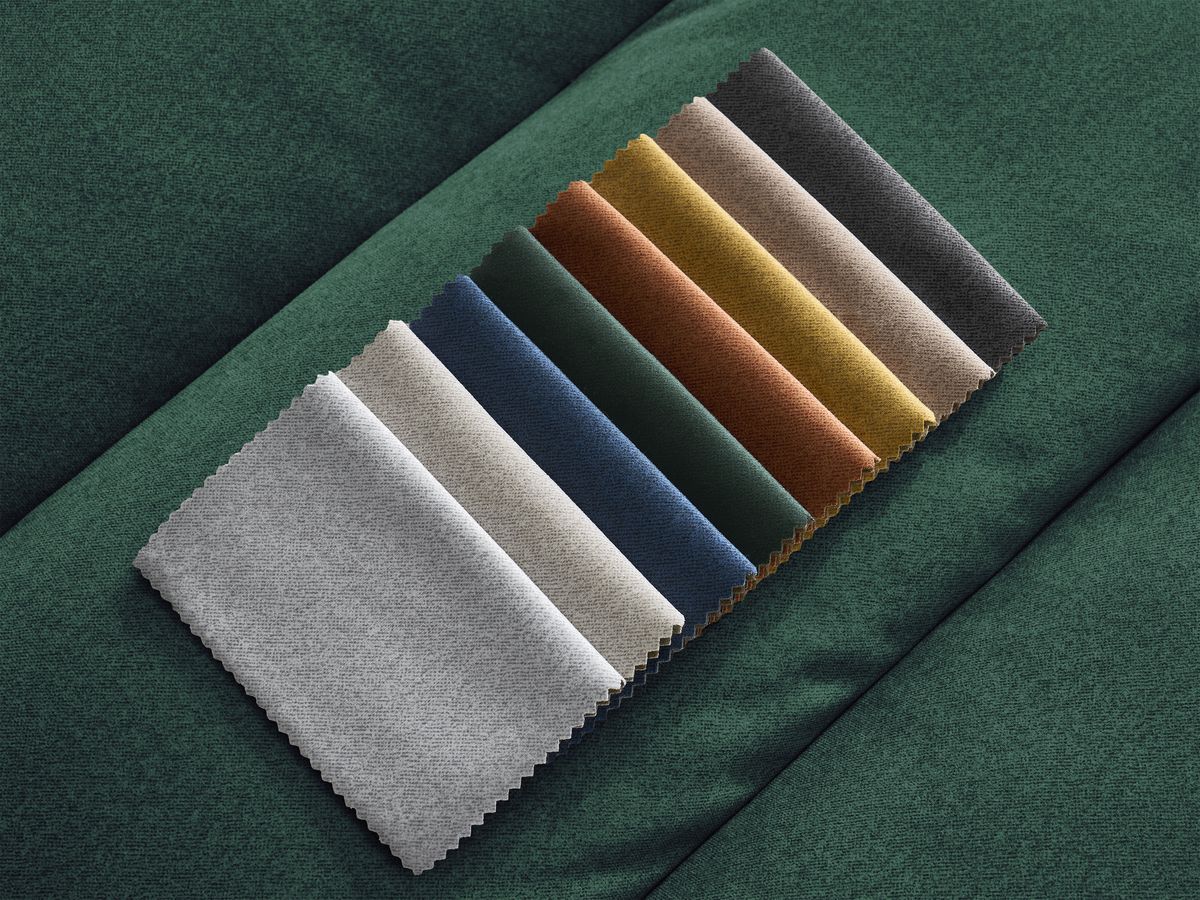Bobochic Sierra Wohnlandschaft Samt Dunkelgrün