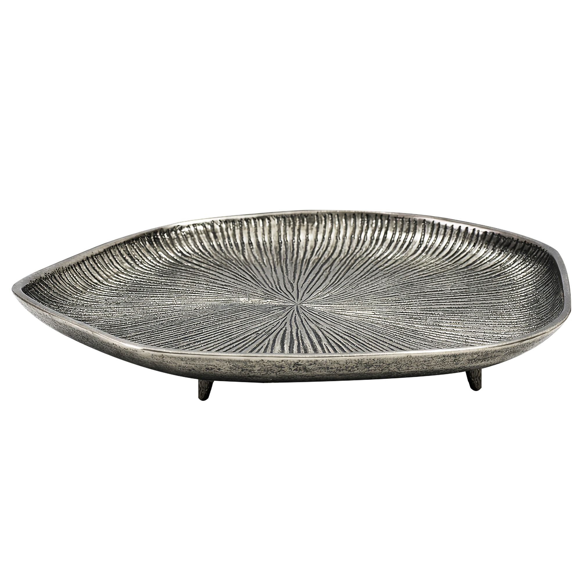 Dekoschale Midsund Aluminium Silber 40 × 40 × 5 cm