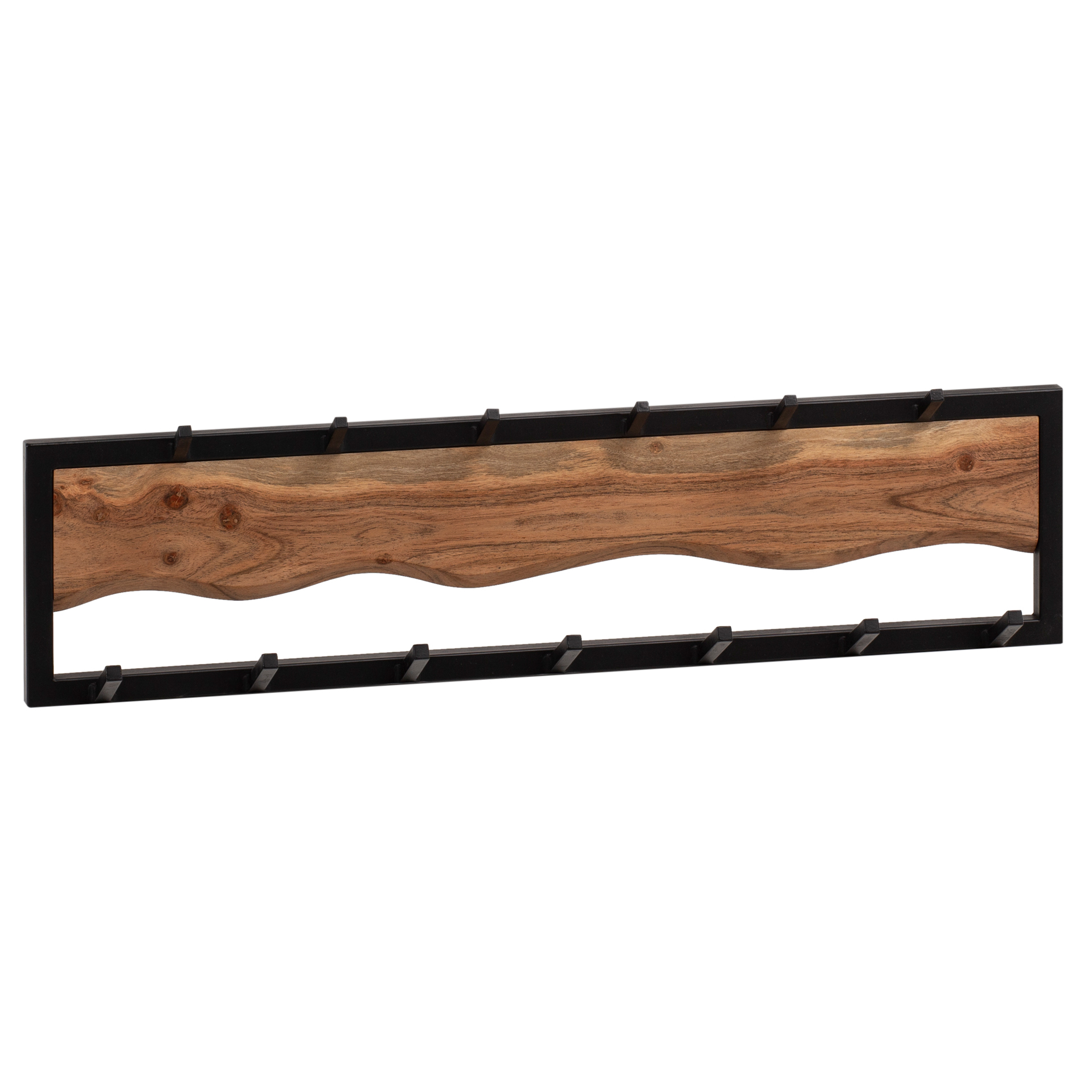 Wandgarderobe Botngard Akazie Massivholz 80 × 8 × 20 cm