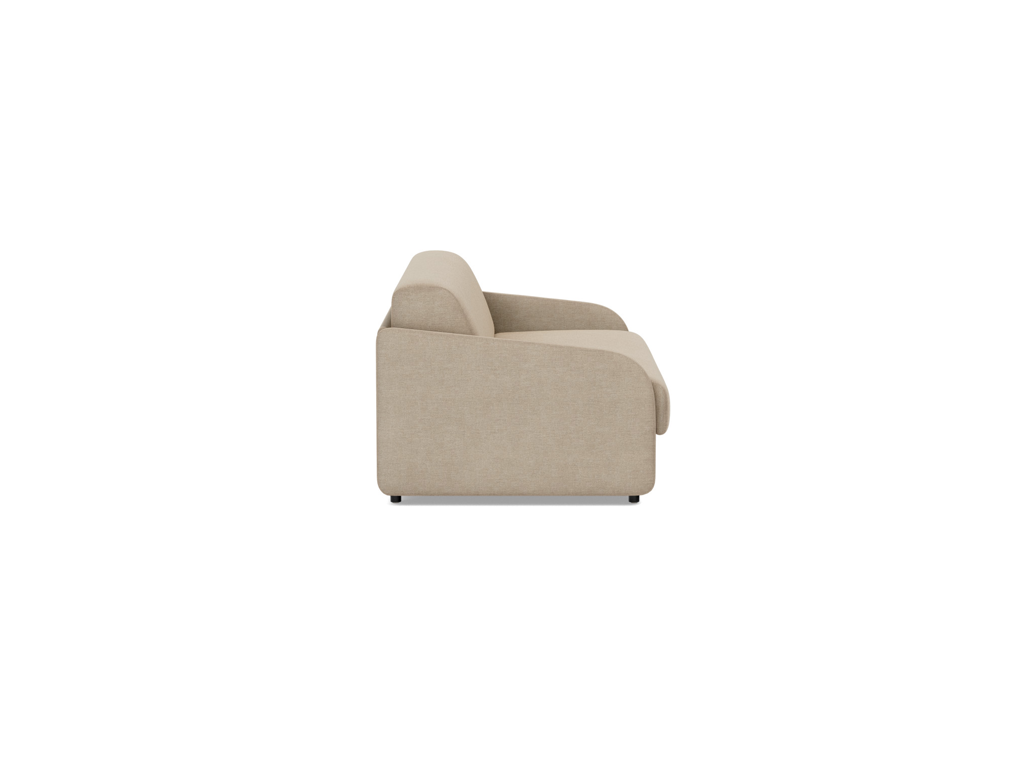 Schlafsofa Eivor mit Taschenfederkernmatratze 140 Flachgewebe Phobos 587-Mocha