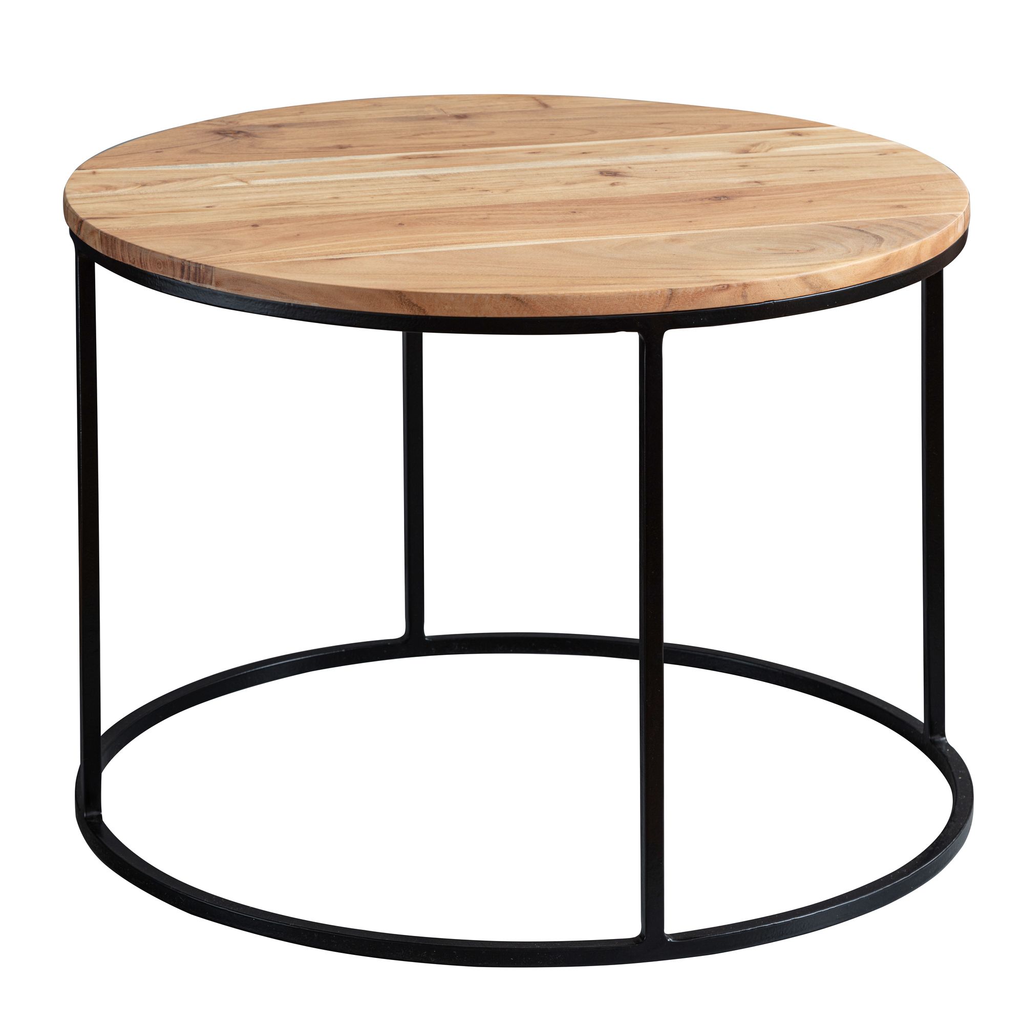 Couchtisch Mollerup Akazie Massivholz Ø 60 cm